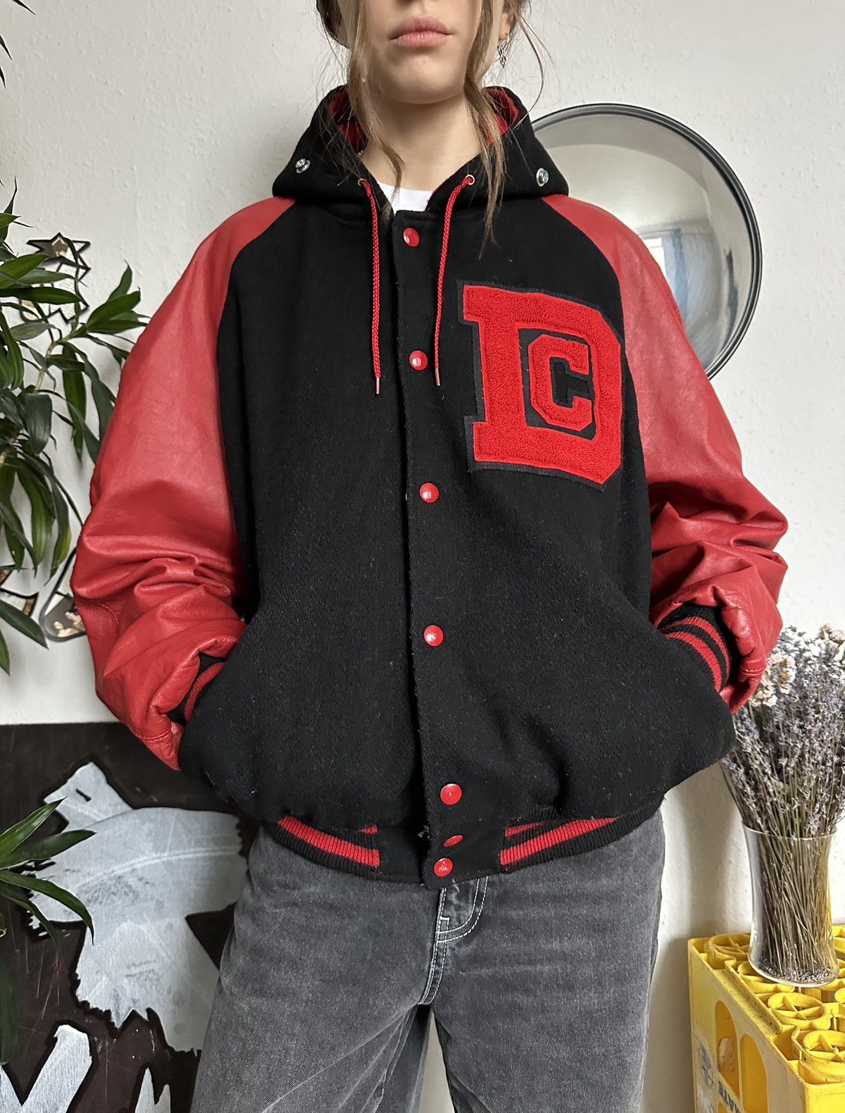 Delong 80s DeLong College Varsity Jacket like Avirex Leather Sleeve Size US S / EU 44-46 / 1 - 7 Thumbnail
