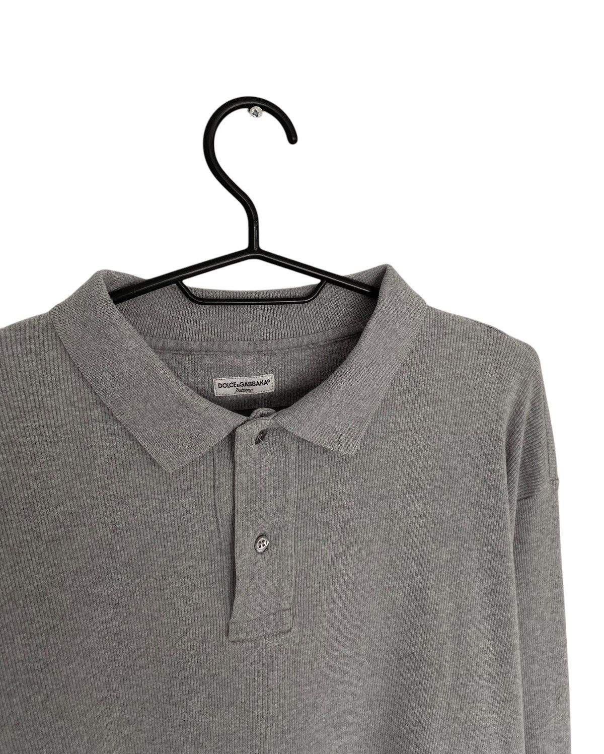 Dolce & Gabbana × Vintage Dolce&Gabbana longsleeve gray polo shirt Size US L / EU 52-54 / 3 - 4 Thumbnail