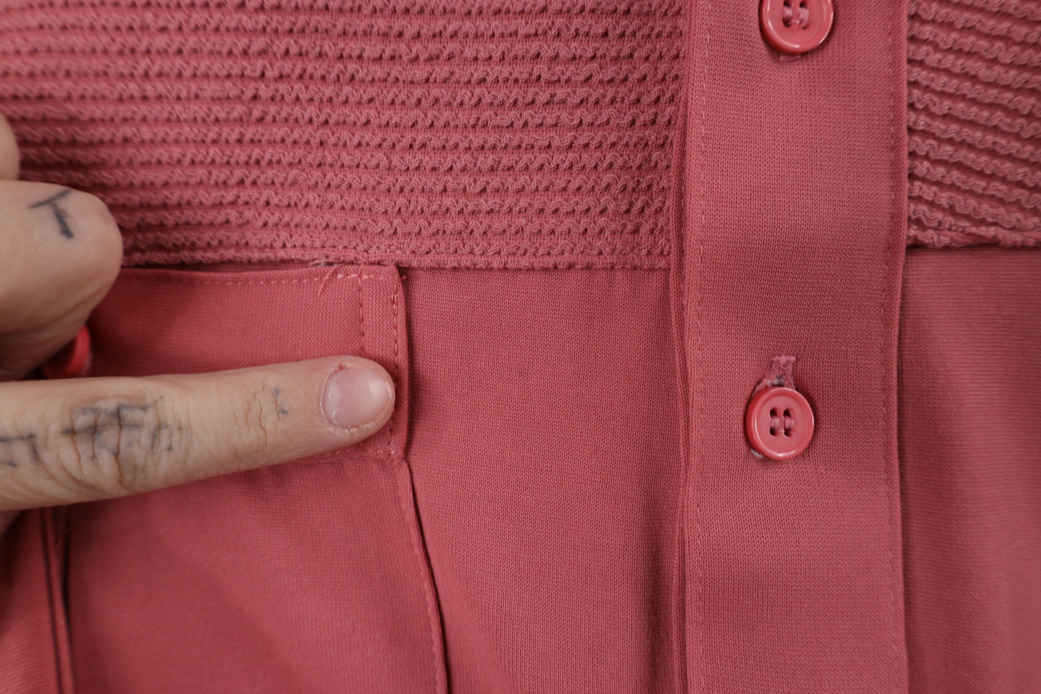 Vintage Vintage 90s Streetwear Knit Collared Pullover Polo Pink Size US M / EU 48-50 / 2 - 4 Thumbnail