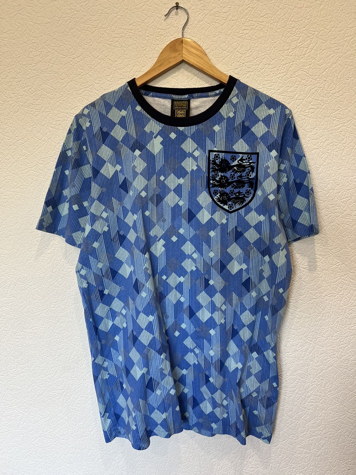 Vintage Vintage England 1990 Home Kit Soccer Jersey Football Size US L / EU 52-54 / 3 - 1 Thumbnail