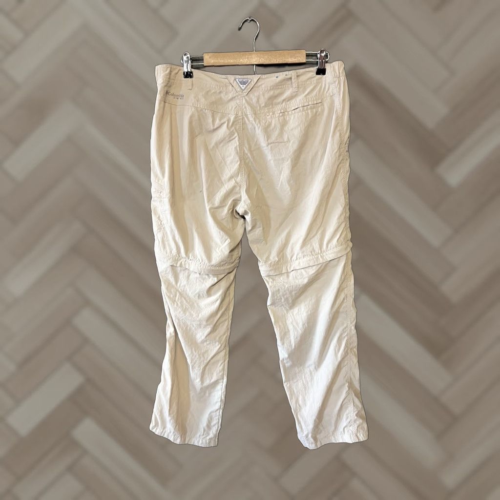 Vintage Columbia Mens Ivory Outdoor Hiking Convertible Cargo Pants Size Large Size US 33 - 1 Thumbnail