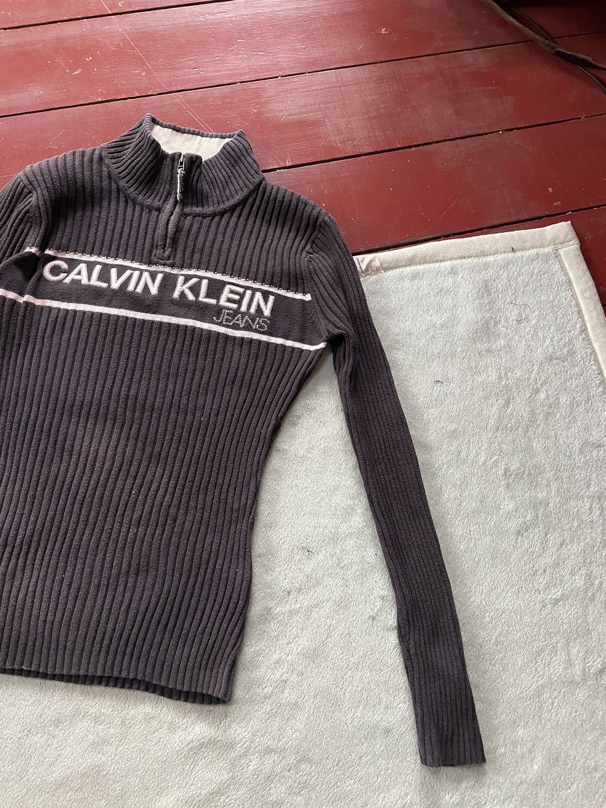 Calvin Klein Calvin Klein Jeans Stretch Shirt Half Zipper Size M / US 6-8 / IT 42-44 - 4 Thumbnail