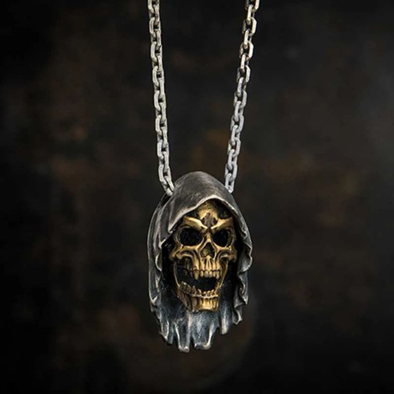 Jewelry Gold Skull Pendant Necklace 2025 Size ONE SIZE - 2 Thumbnail