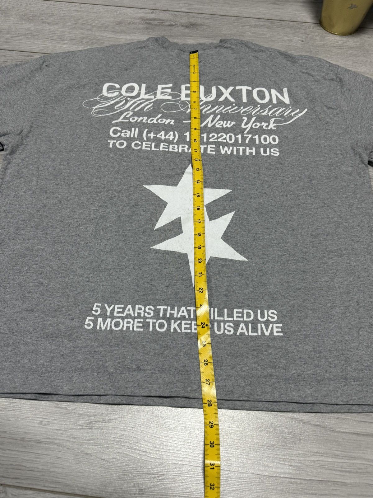 Cole Buxton Cole Buxton stars pocket tee shirt 5 years that killed Size US XL / EU 56 / 4 - 11 Thumbnail