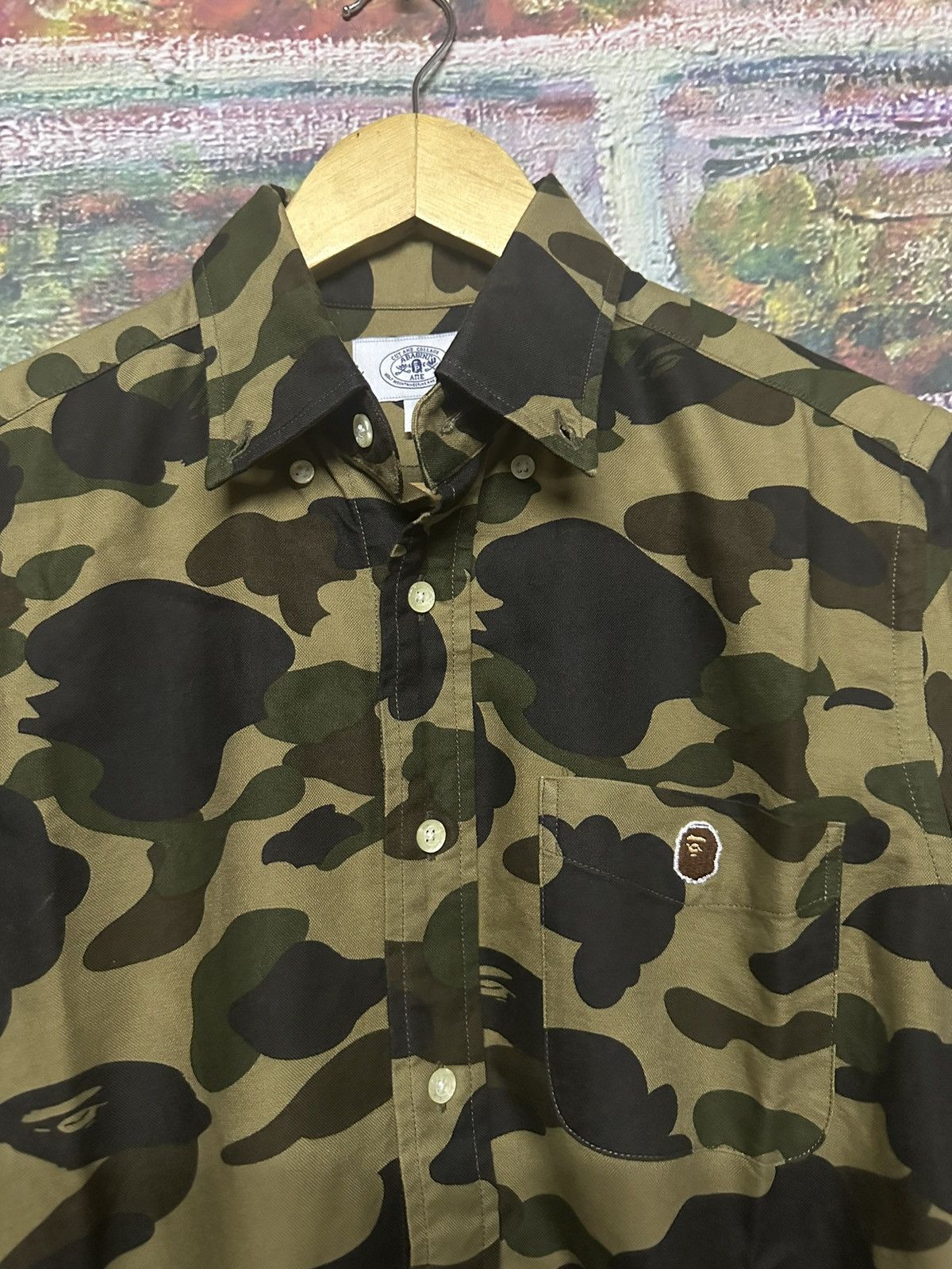 Bape A Bathing Ape Bape Button Up Camo Long Sleeve Size US M / EU 48-50 / 2 - 6 Thumbnail