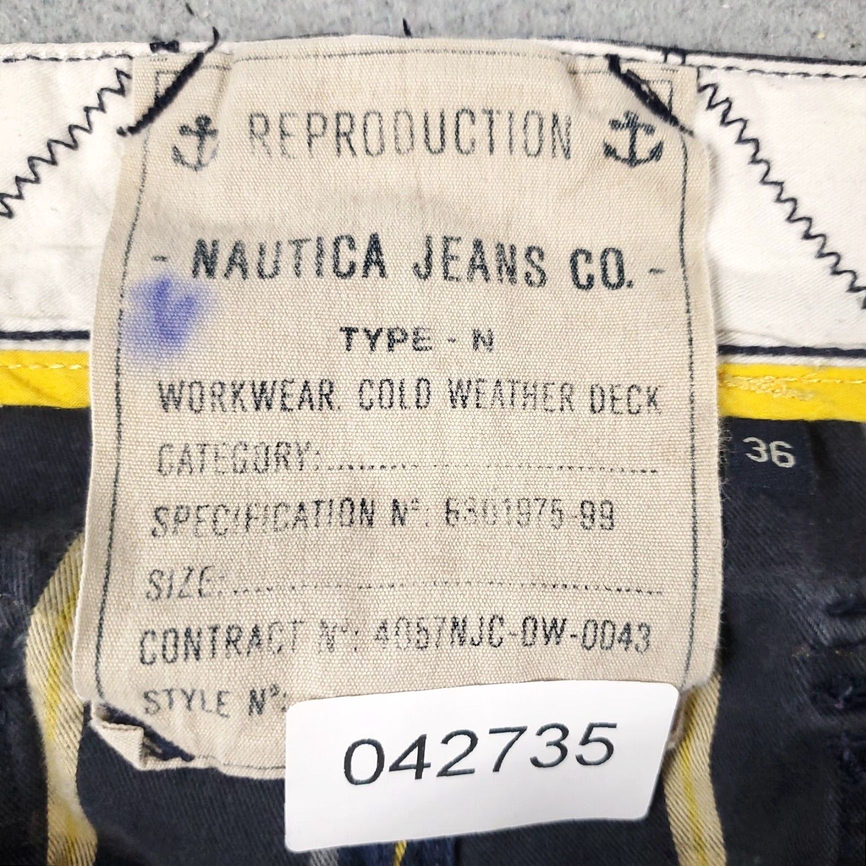 Nautica VINTAGE Nautica Men's Chino Shorts Casual Flat Front Blue Plaid Size 35 Size US 35 - 8 Thumbnail