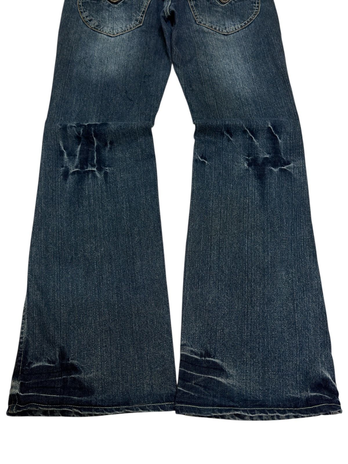 Vintage Vintage Indecent Bootcut Jeans Dark Blue Y2K Leather Pocket Size US 30 / EU 46 - 11 Thumbnail