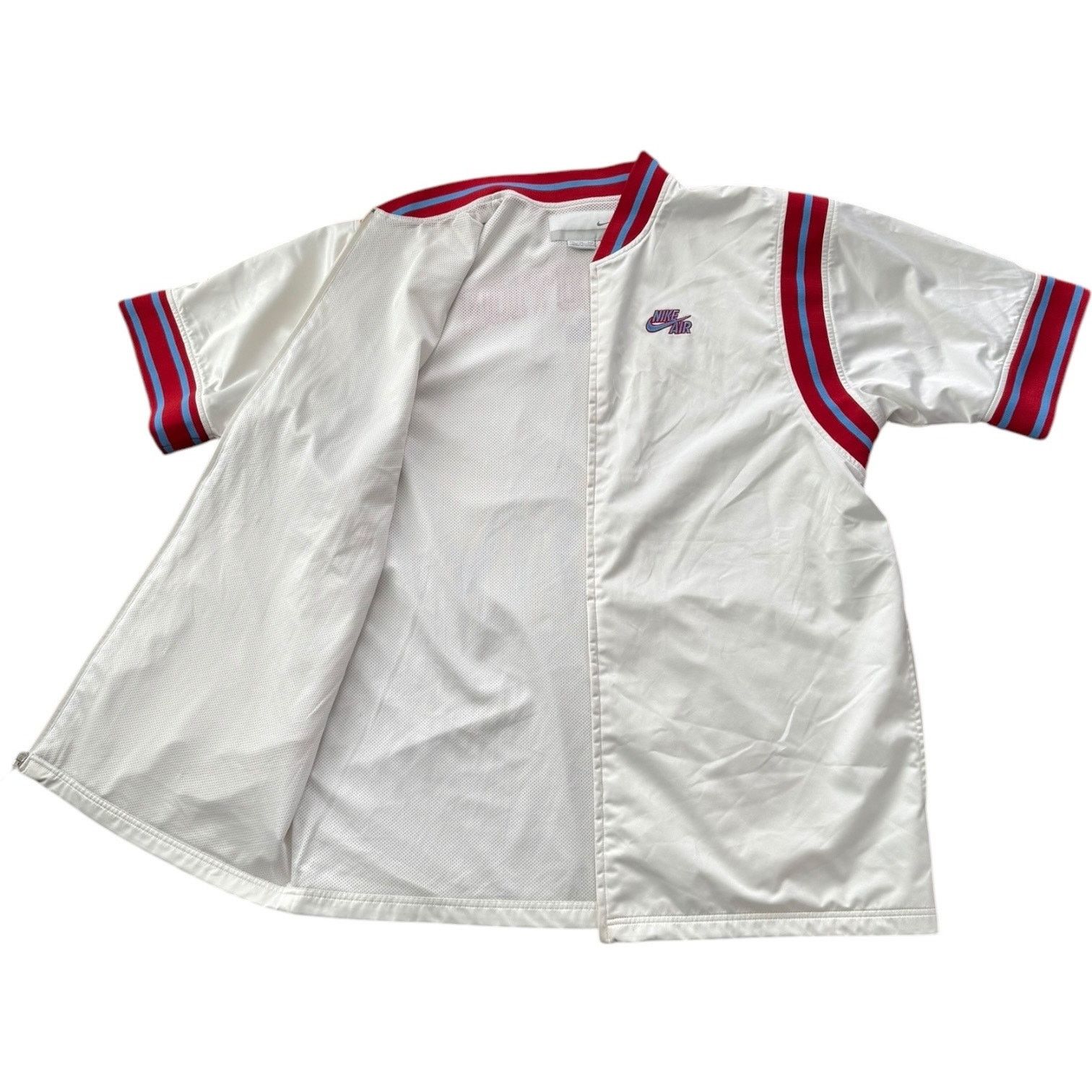 Nike VTG Nike Air Revolution short sleeve zip long jacket white Size US XL / EU 56 / 4 - 8 Thumbnail