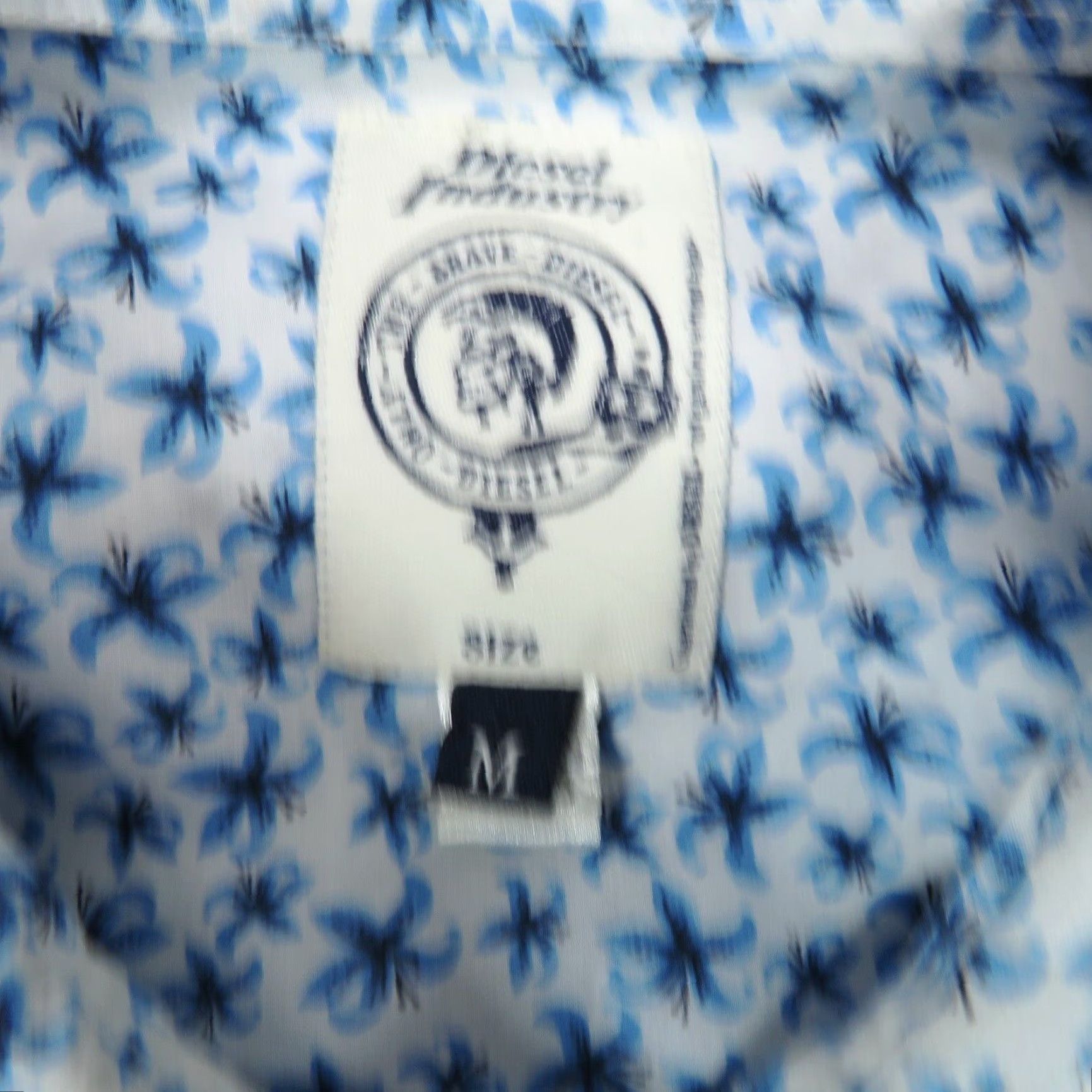 Diesel Diesel Shirt Mens Medium Blue White Western Pearl Snap Floral All Over Designer Shirt Size US M / EU 48-50 / 2 - 5 Thumbnail