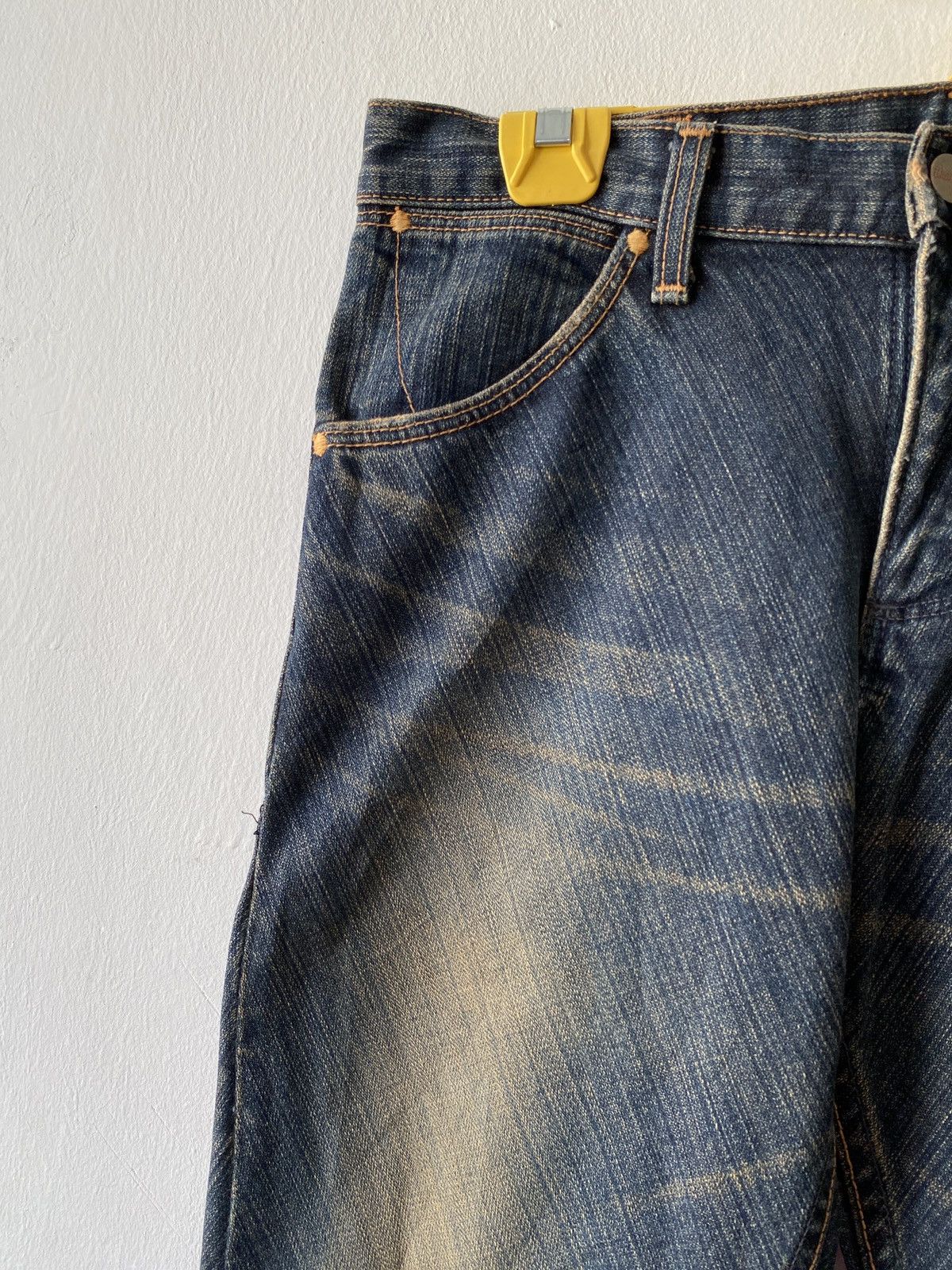 Japanese Brand × Wrangler Japanese Brand Wrangler Distressed Patchwork Flare Denim Size US 30 / EU 46 - 8 Thumbnail