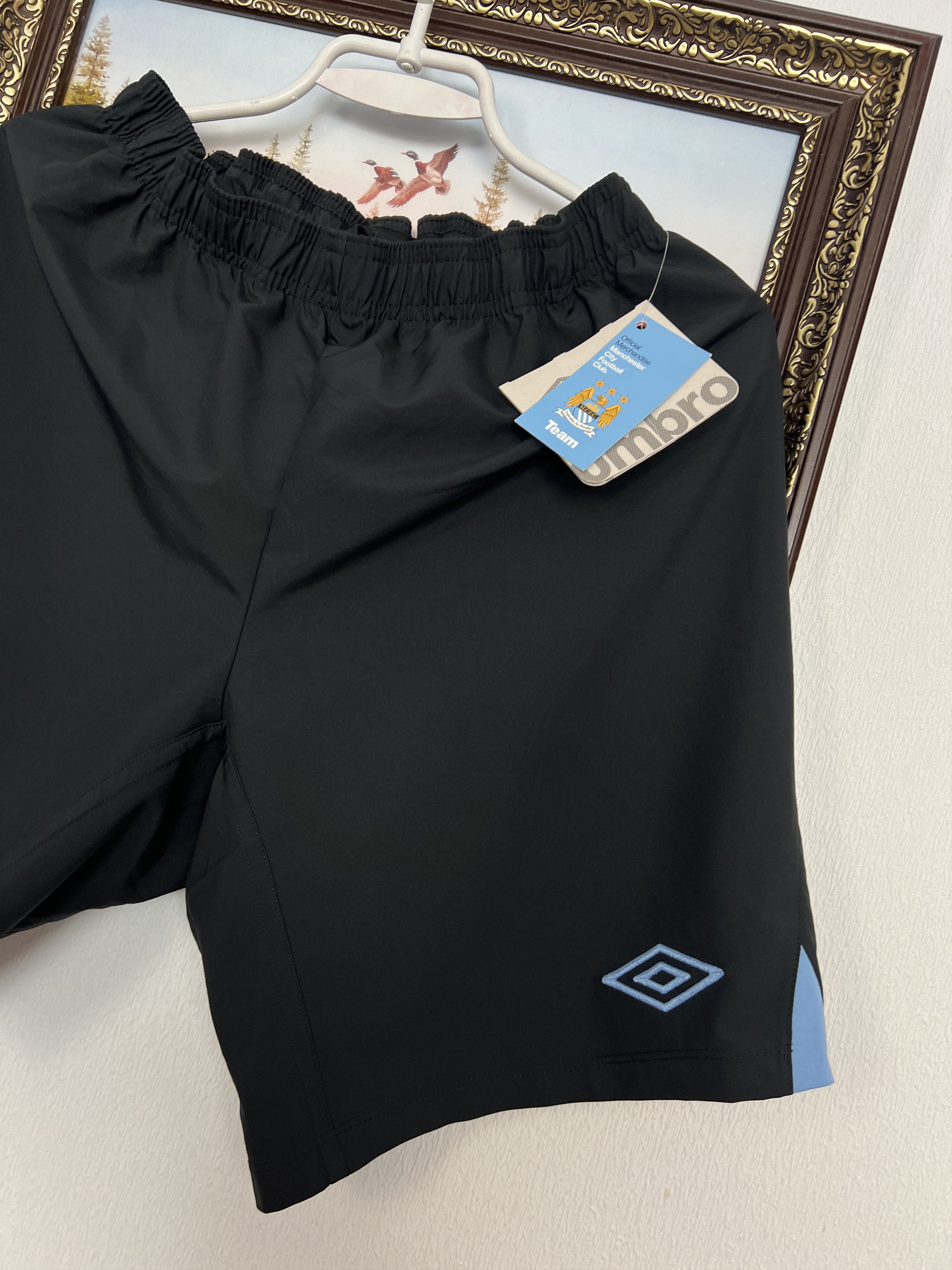 Umbro Vintage Umbro Manchester City Football Shorts Soccer L Size US 34 / EU 50 - 2 Thumbnail