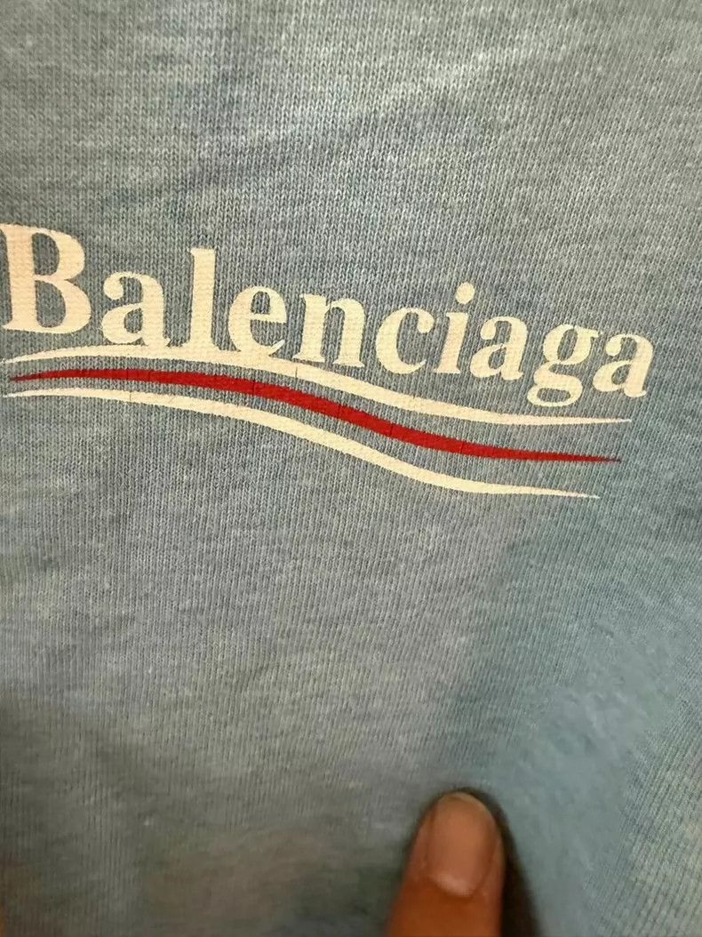 Balenciaga Balenciaga Haze Blue Cola Short Sleeve Size US XXS / EU 40 - 5 Thumbnail