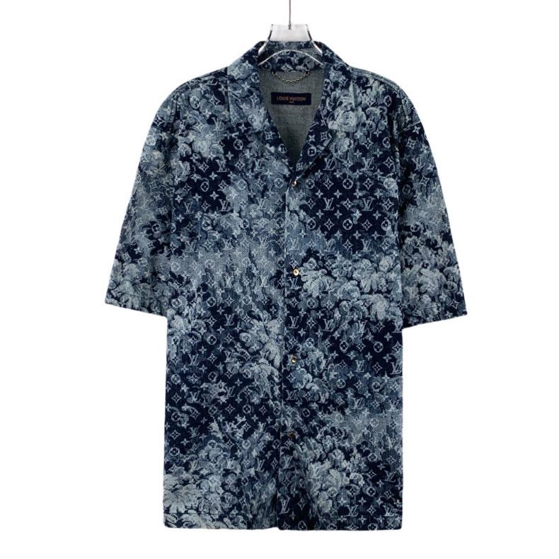 Louis Vuitton Louis Vuitton Blue logo full-print cotton lapel single-bre Size US XXL / EU 58 / 5 - 1 Thumbnail