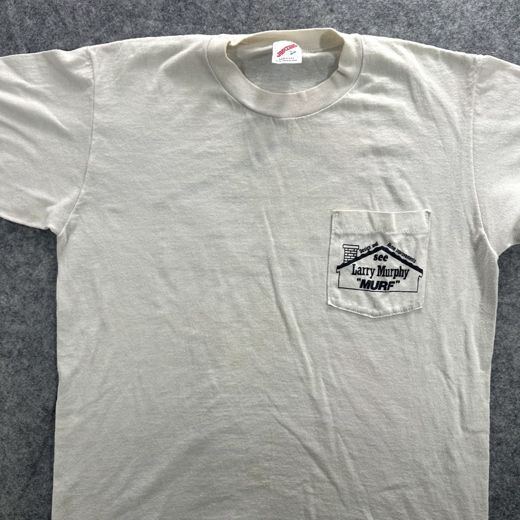 Jerzees VINTAGE Larry Murphy Shirt Mens Large Pocket Tee Home Improvement Promo 90s USA Size US L / EU 52-54 / 3 - 3 Thumbnail