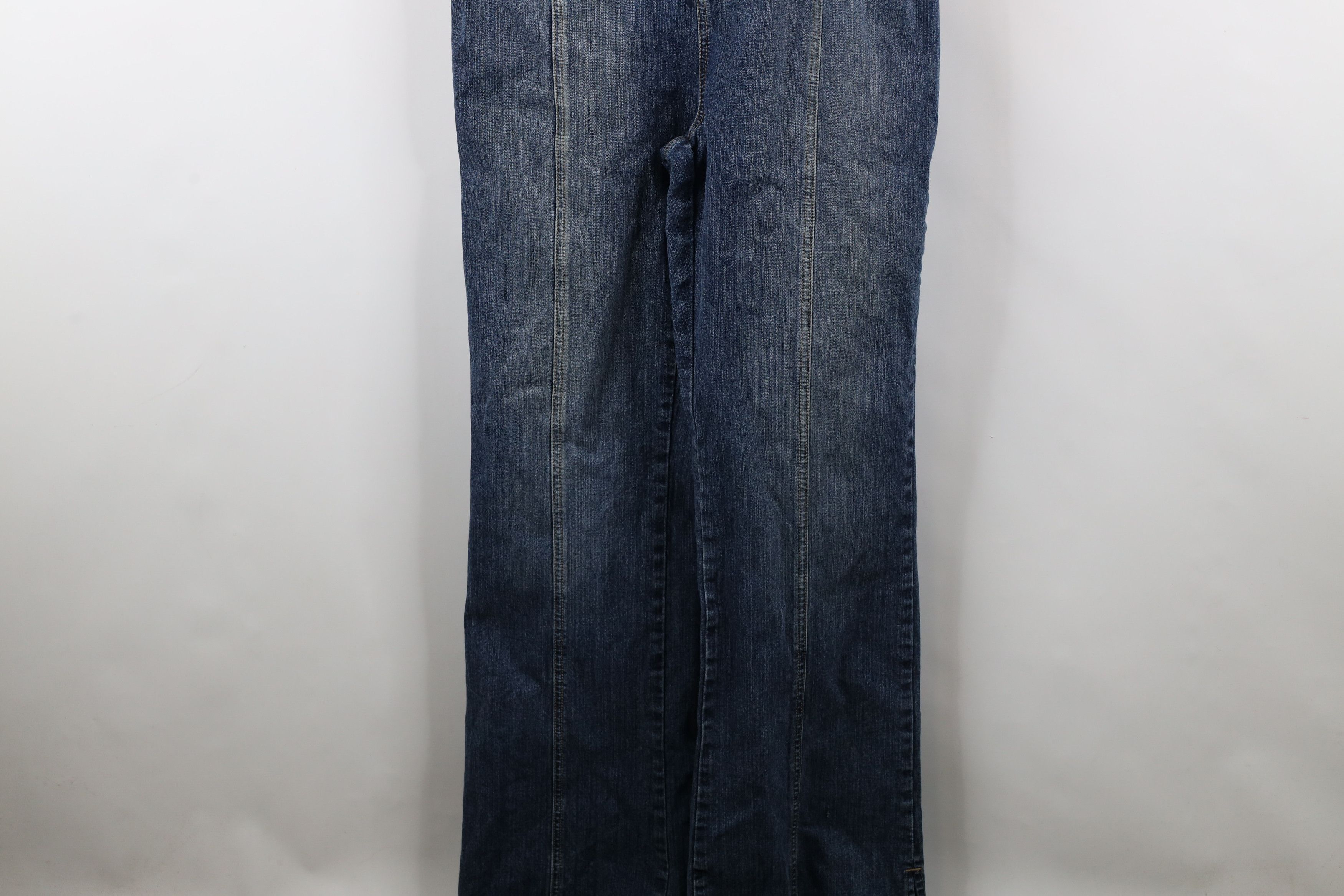 Guess × Vintage Vintage 90s Y2K Guess Flared Denim Jumpsuit Coveralls Size 28" / US 6 / IT 42 - 2 Thumbnail