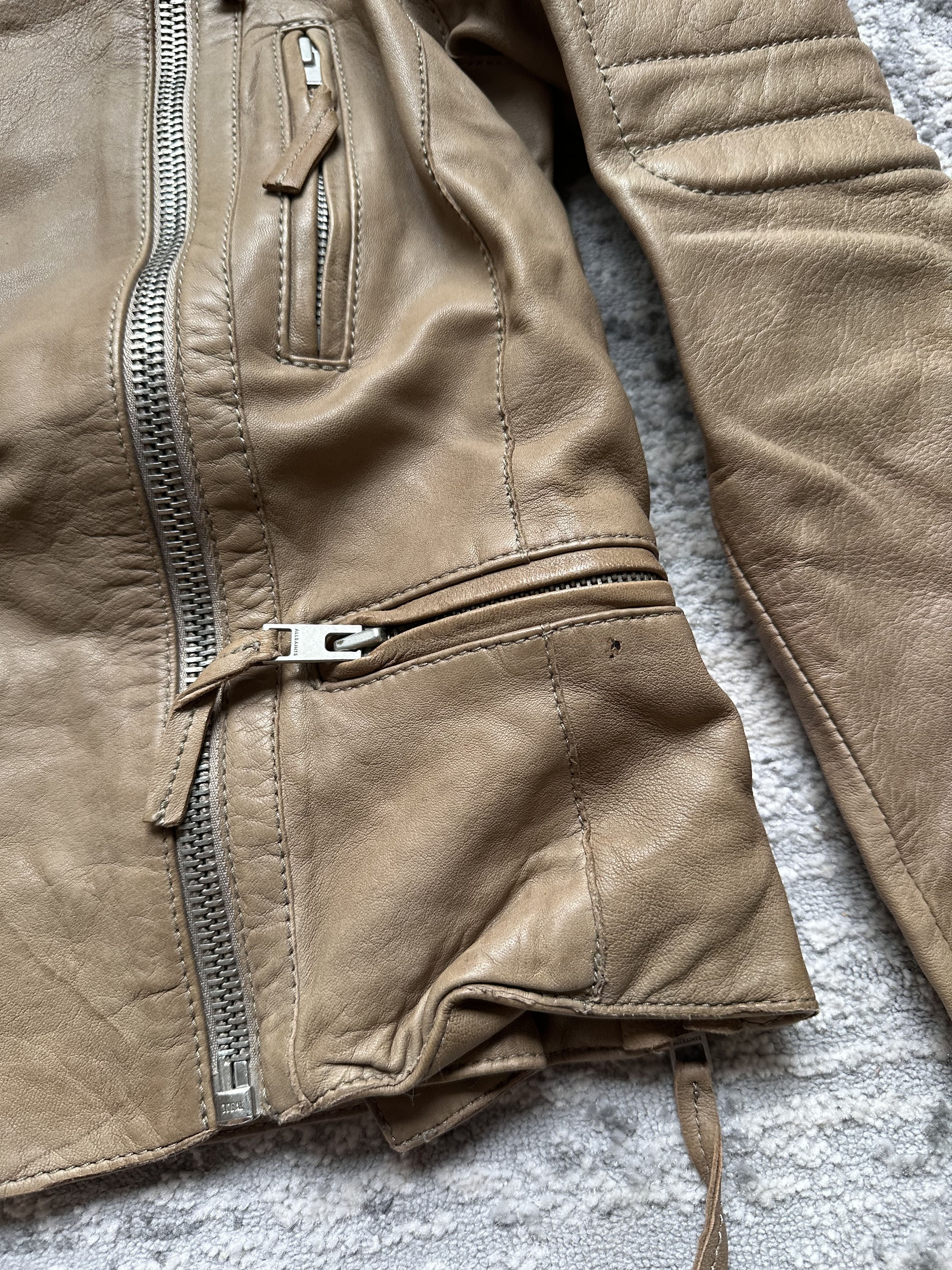 Allsaints Allsaints distressed leather jacket Size S / US 4 / IT 40 - 4 Thumbnail