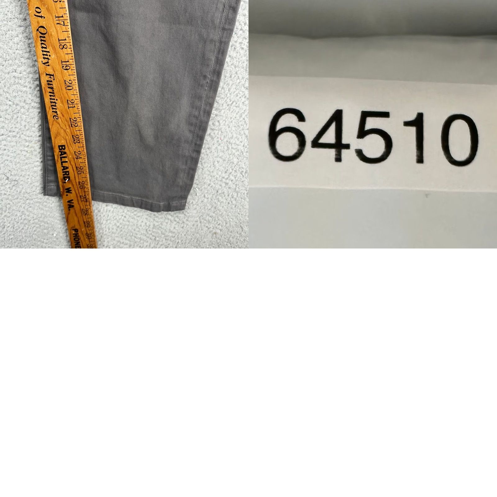 Vintage AG Adriano Goldschmied The Graduate Jeans Mens 40X34 Grey Straight Denim 5 Pocket Slim Stretch Vintage: No Mens Regular Size 40 Size US 40 / EU 56 - 8 Thumbnail