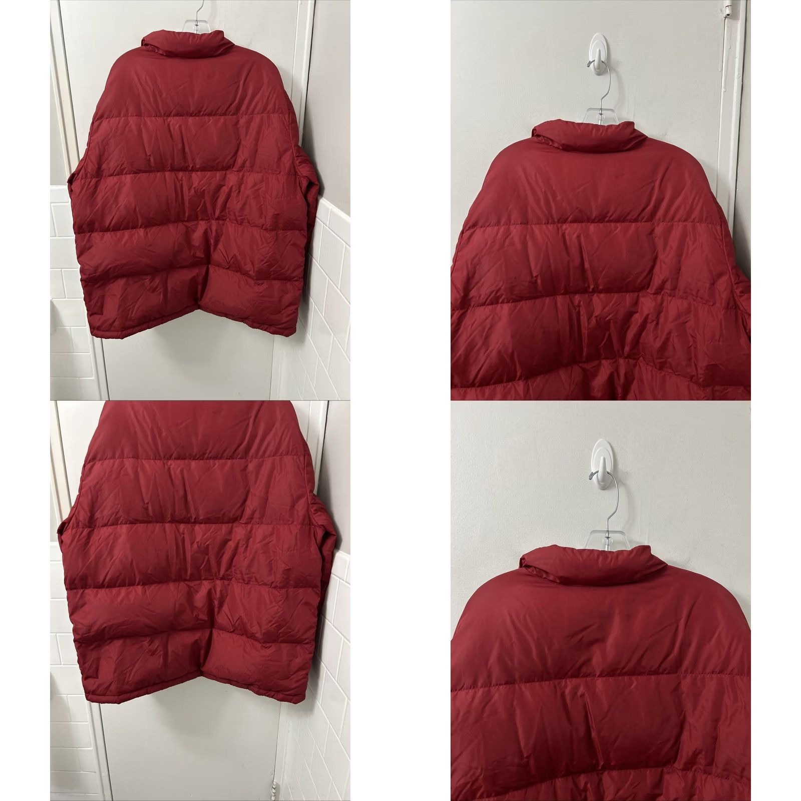 Lands' End VINTAGE Lands' End Down Puffer Jacket Mens XL Red Full Zip Pockets Insulated Coat L/S Size US XL / EU 56 / 4 - 8 Thumbnail