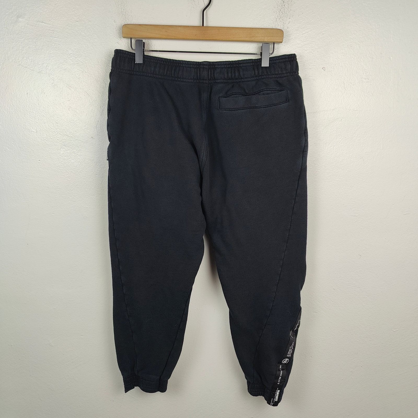 G-Star G-Star Raw Sweatpants Mens Medium Black Terry Jogger Size US 32 / EU 48 - 3 Thumbnail