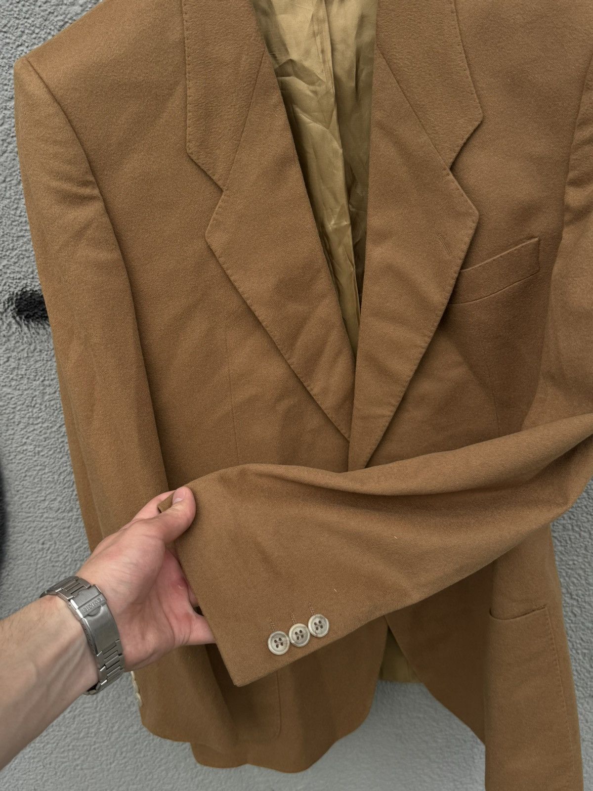 Hugo Boss × Loro Piana VINTAGE HUGO BOSS MANTEL LORO PIANA CASHMERE BLAZER Size US L / EU 52-54 / 3 - 2 Thumbnail