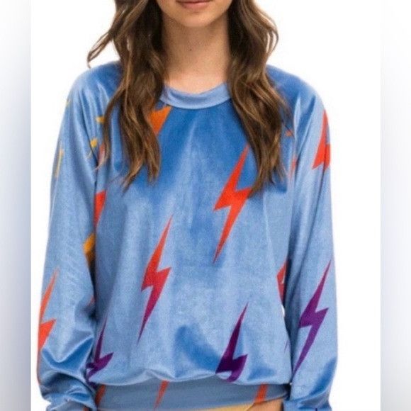 Aviator Nation Aviator Nation Blue Lightning Bolt Sweatshirt Size M / US 6-8 / IT 42-44 - 1 Thumbnail