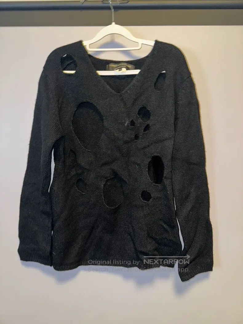 Comme des Garcons Comme des Garcons Ripped sweater Size US M / EU 48-50 / 2 - 2 Thumbnail