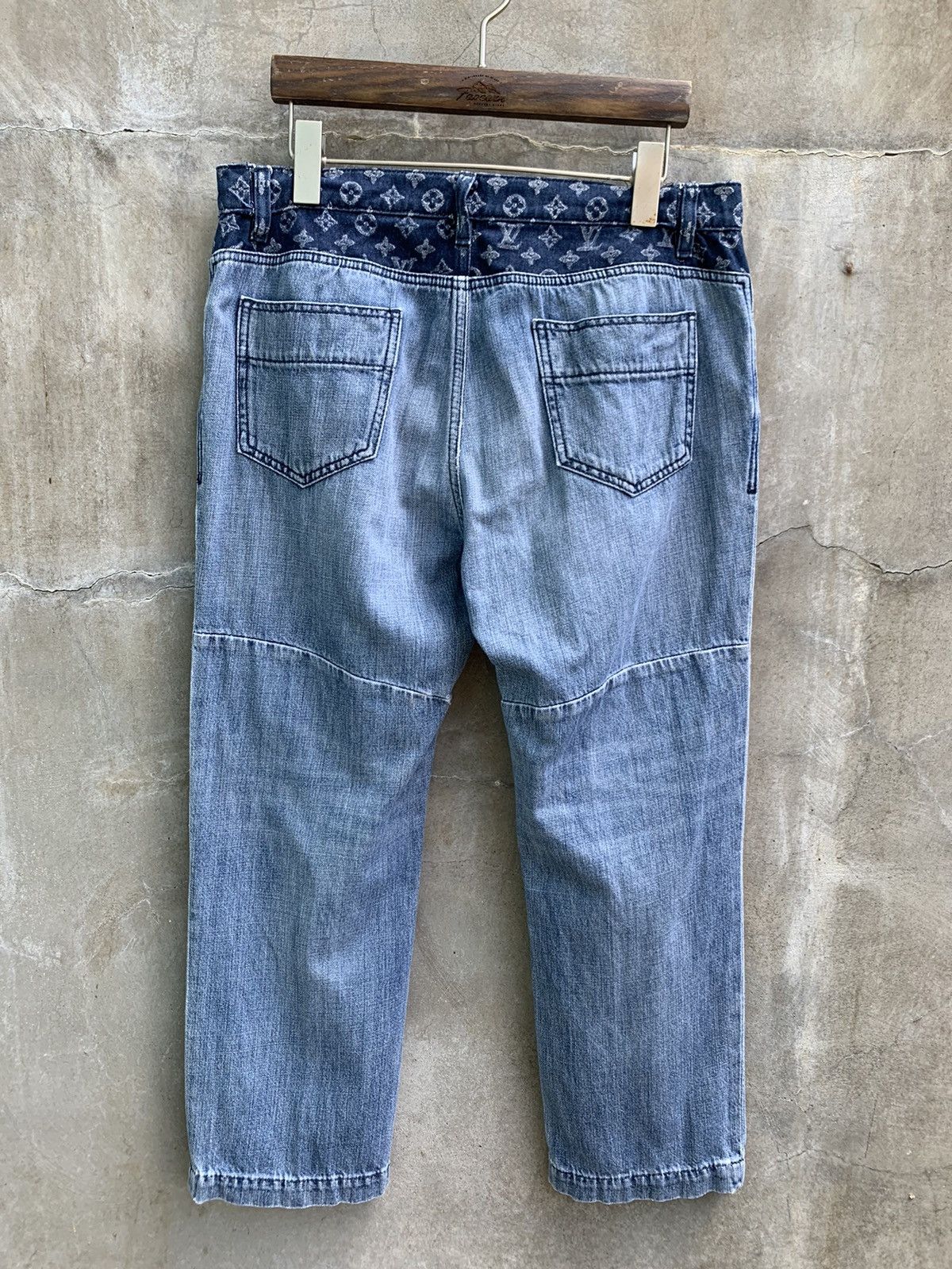 Louis Vuitton Monogram Waist Denim Pants Size 32" / US 10 / IT 46 - 6 Thumbnail