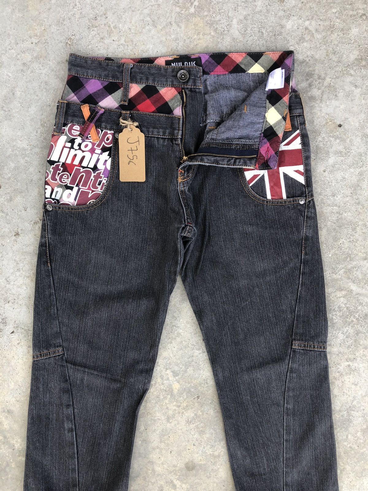 Hysteric Glamour Japanese Nylaus Double Waist Distressed Jeans Size US 30 / EU 46 - 3 Thumbnail