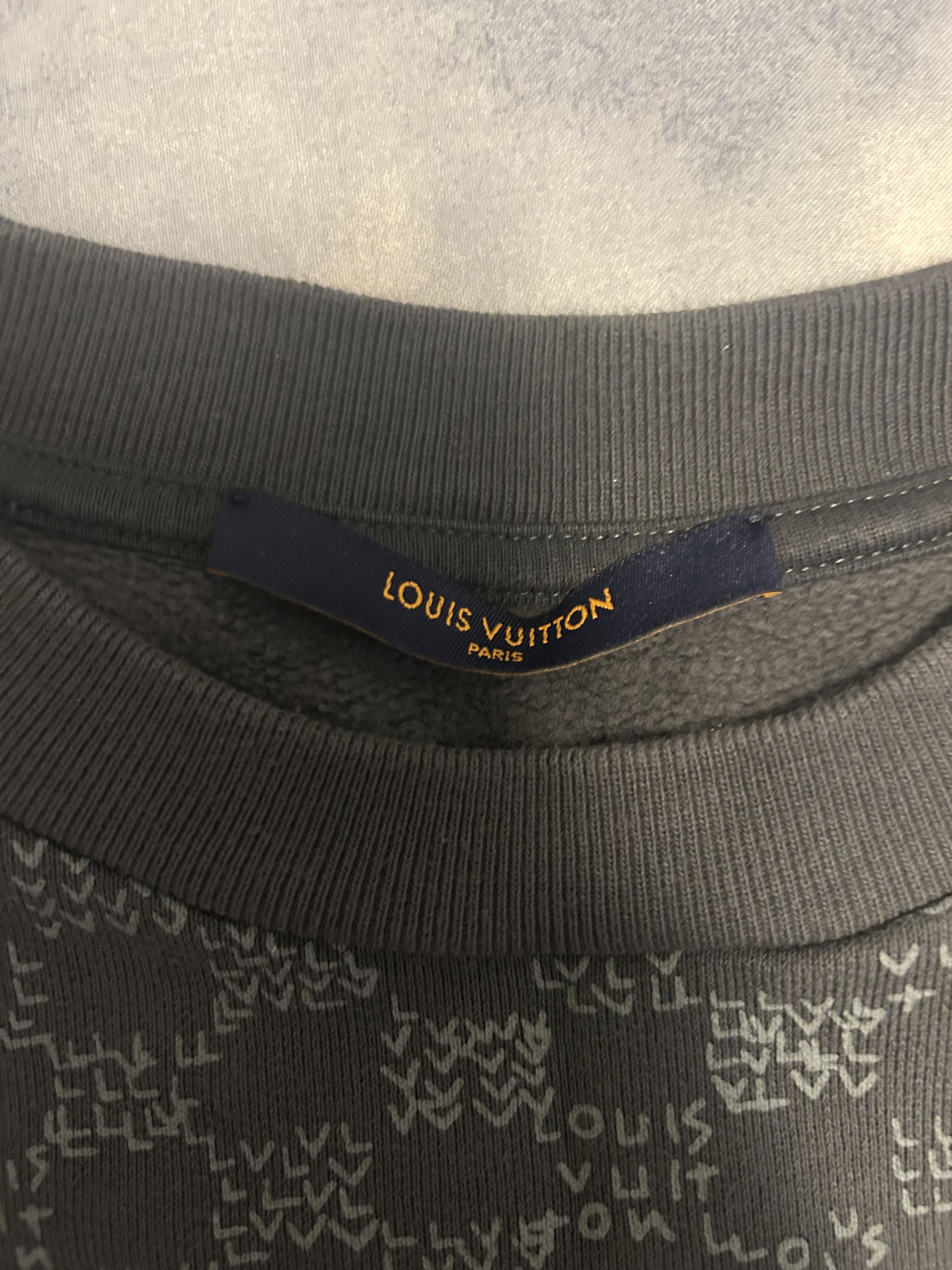 Louis Vuitton Louis Vuitton Damier Crewneck Jumper – Tagged XL (Fits M/L) Size US XL / EU 56 / 4 - 2 Thumbnail