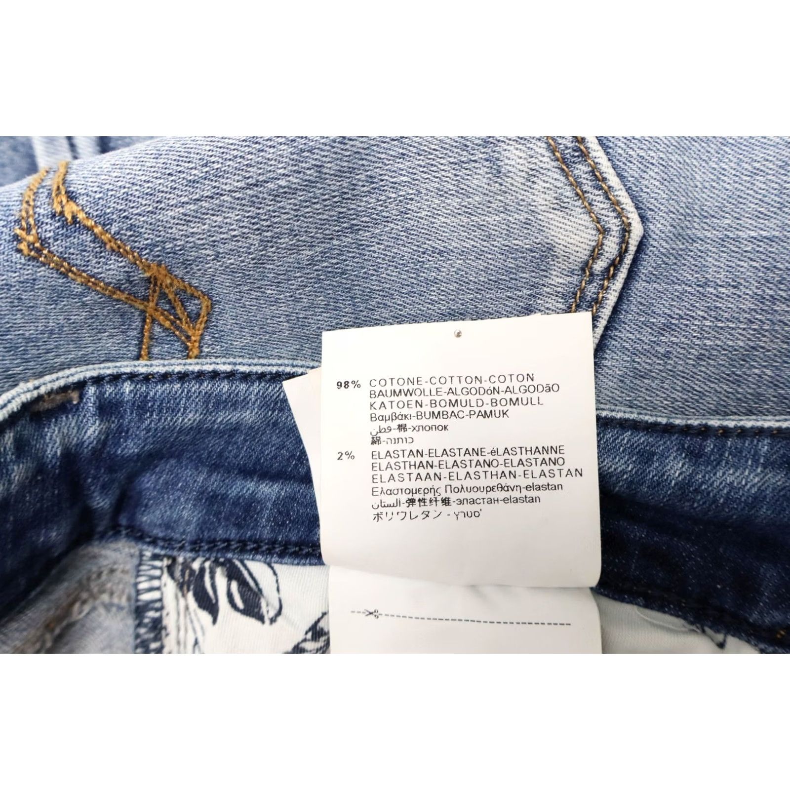 Replay Replay Luz Jeans Women's Slim Blue Denim W30/L32 Faded Whiskers Zip Fly denim, Jeans, Slim Fit, Women's Size 30" / US 8 / IT 44 - 7 Thumbnail