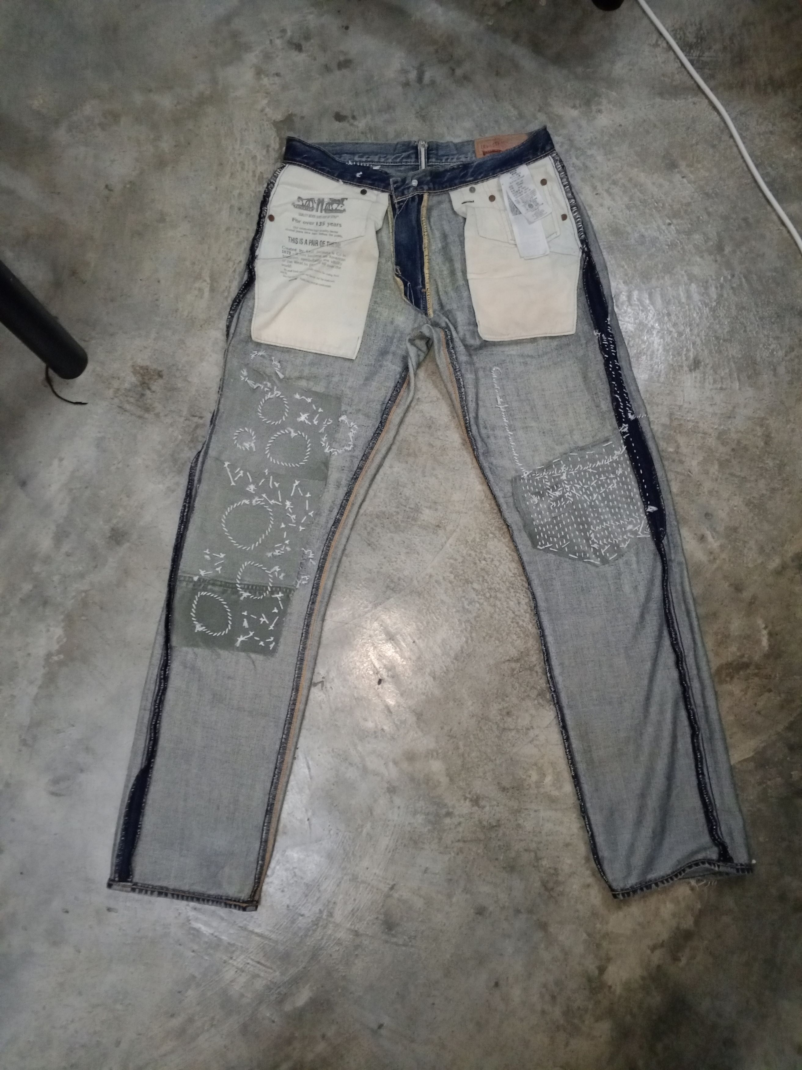 Levi's Levi's x Carhartt Carpenter sashiko custom Size US 32 / EU 48 - 11 Thumbnail