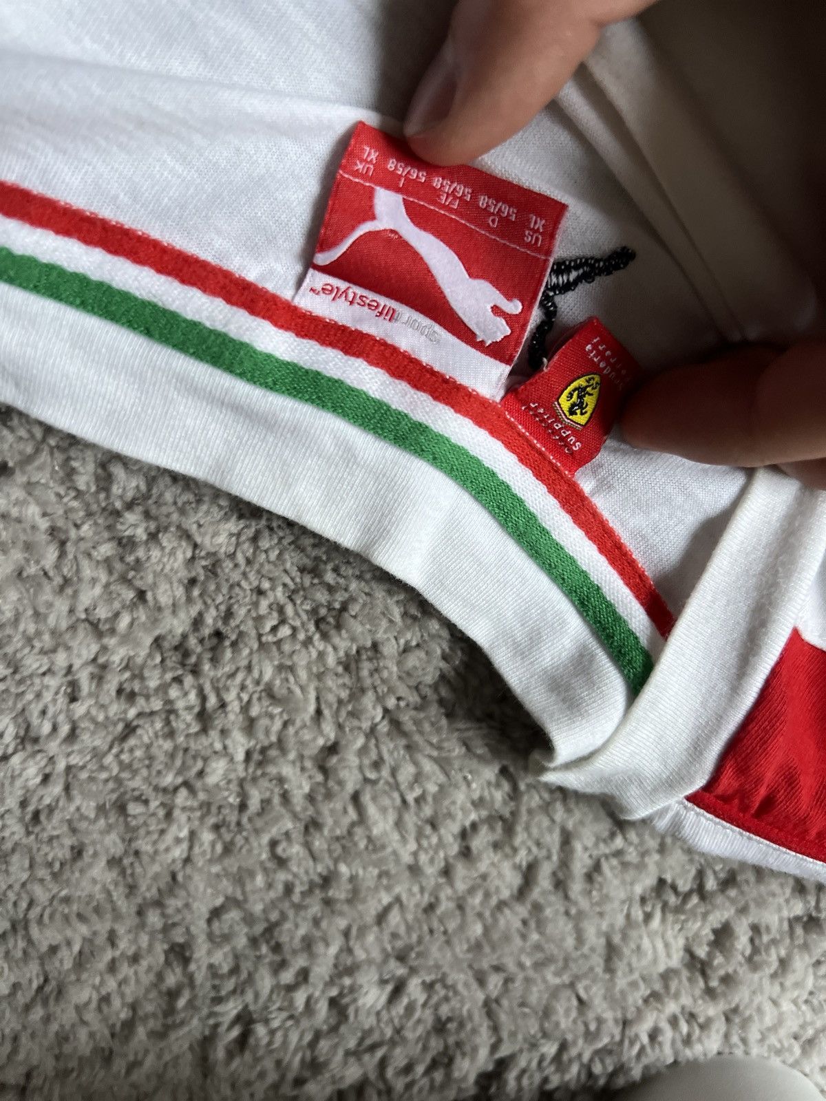 Ferrari × Puma Puma Santander Ferrari Polo Shirt Jersey Tee Racing Size US XL / EU 56 / 4 - 5 Thumbnail