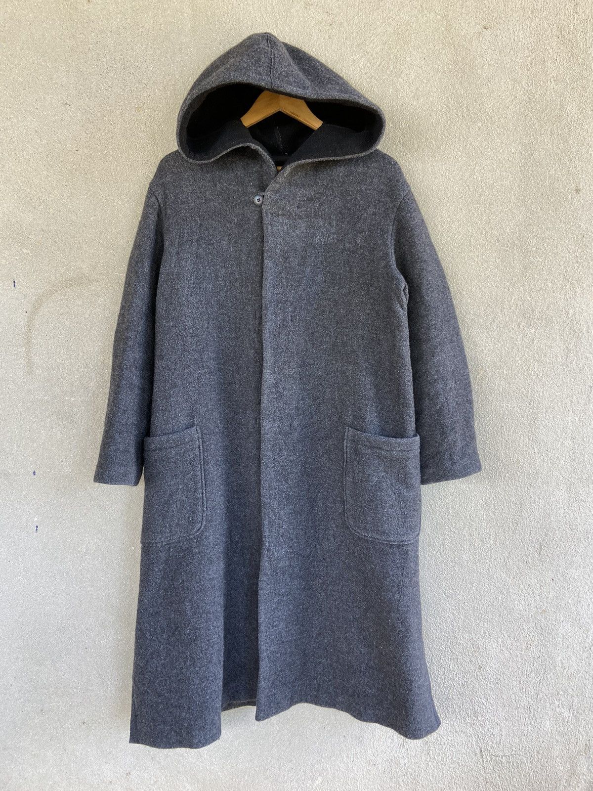 Issey Miyake Zucca wool long jacket Size US M / EU 48-50 / 2 - 1 Thumbnail