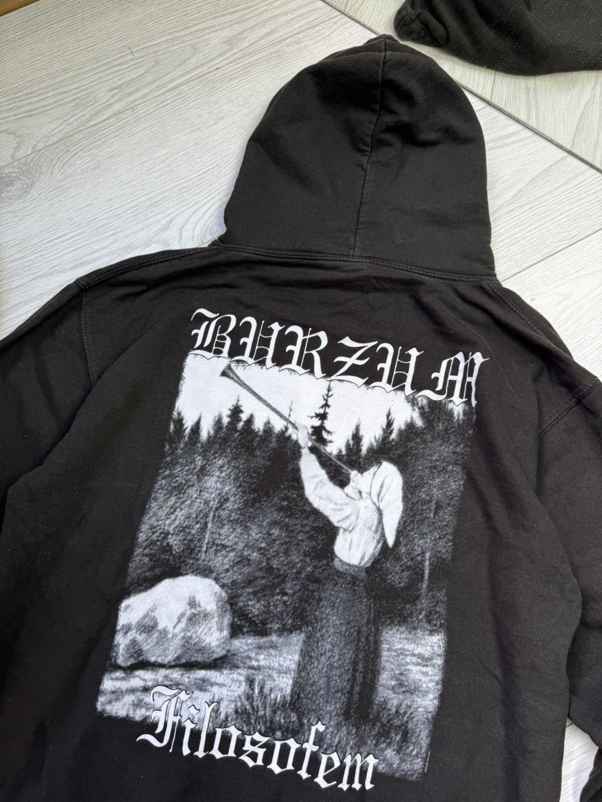 Band Tees Burzum Vintage Black Metal Band Zip Hoodie Rare 90s Det Som Size US L / EU 52-54 / 3 - 4 Thumbnail