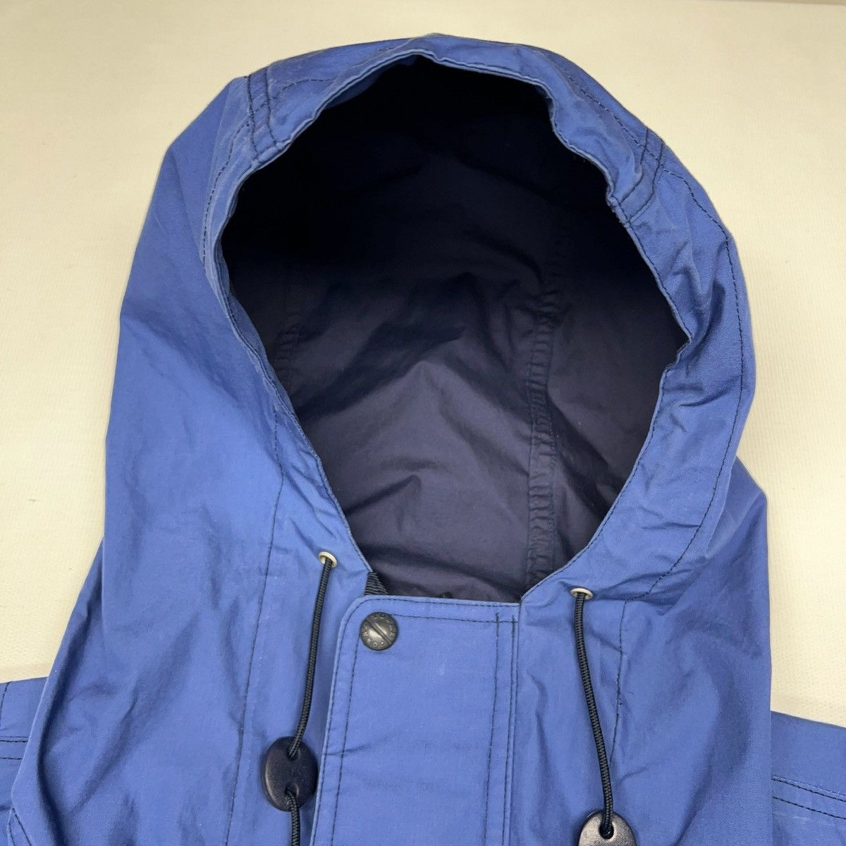 London Fog × Vintage VTG London Fog Jacket Blue Pocket Hood Zip Long Coat Towne Size US L / EU 52-54 / 3 - 7 Thumbnail
