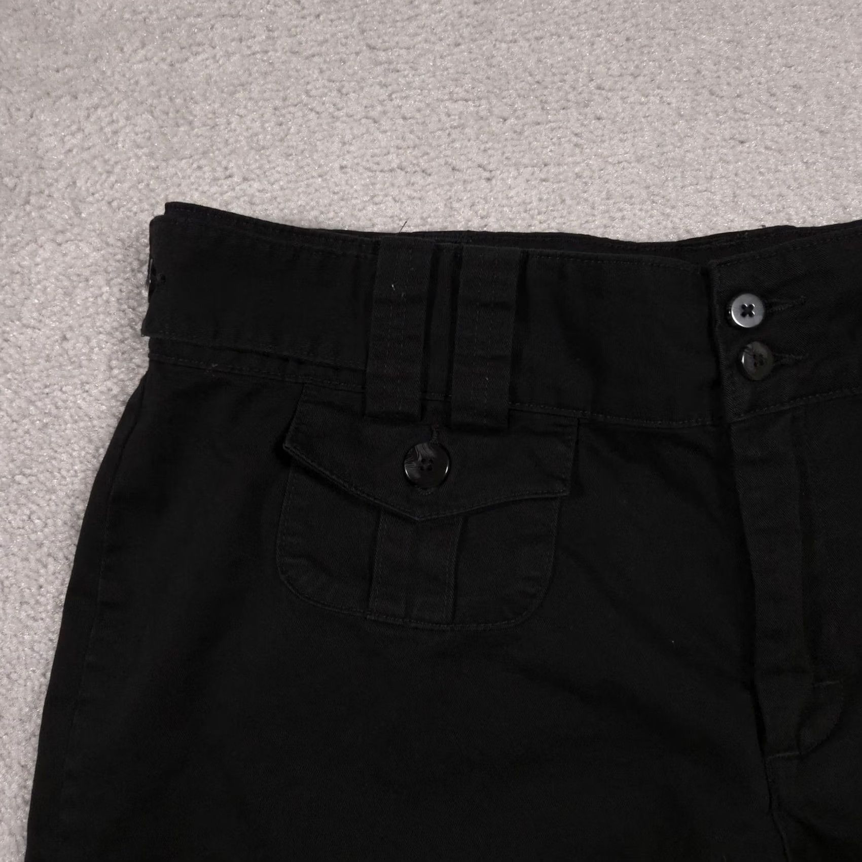 Lee Riders Casuals Shorts Womens 18 Black Cotton Button Tab Flap Pockets Casual Size 40" / US 18 - 3 Thumbnail