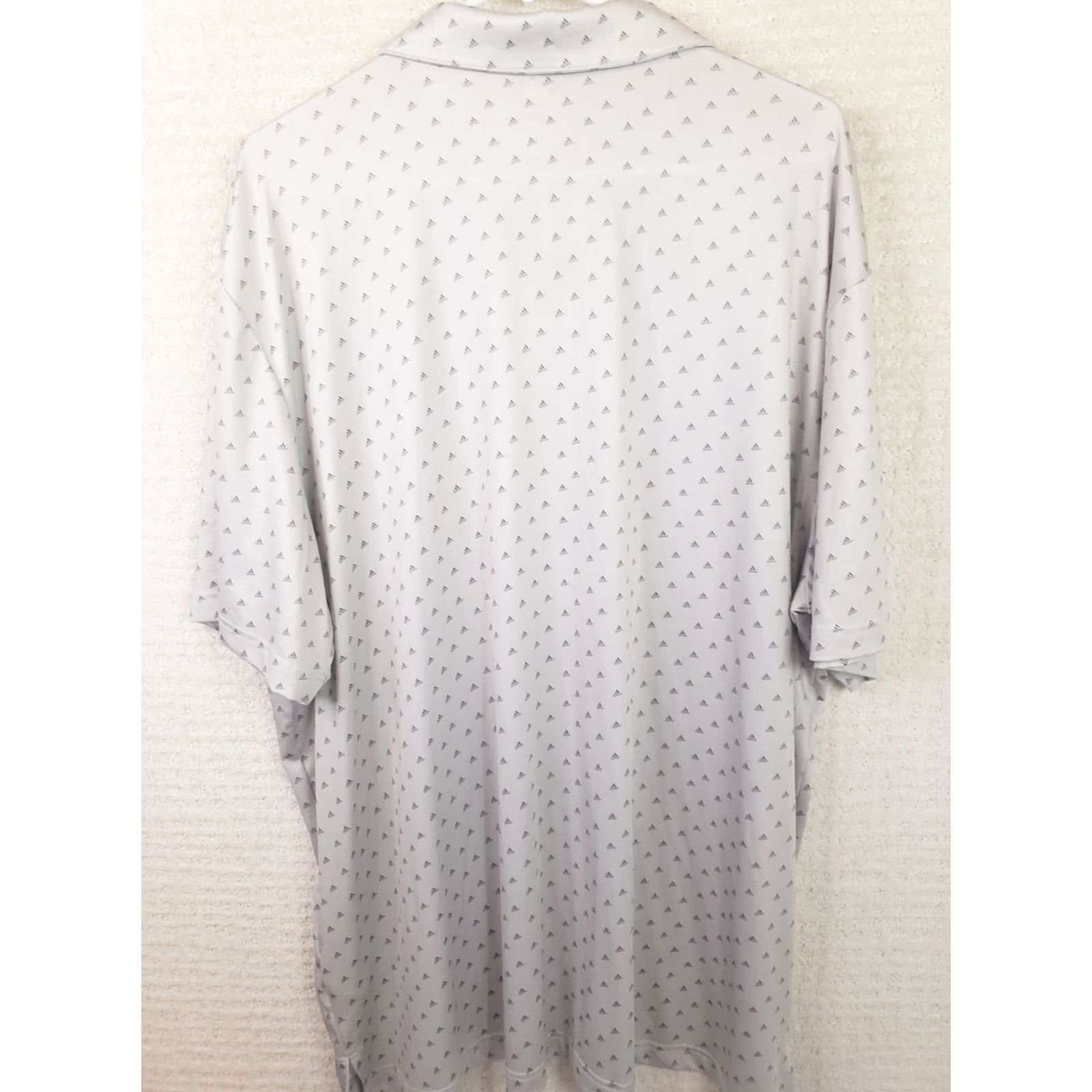Adidas Adidas Golf Polo Shirt Mens 2XL Gray Geometric Performance All Over Print Polo Shirt Mens XXL Gray Geometric Adidas Logo Activewear Polo Mens 2XL Size US XXL / EU 58 / 5 - 6 Thumbnail