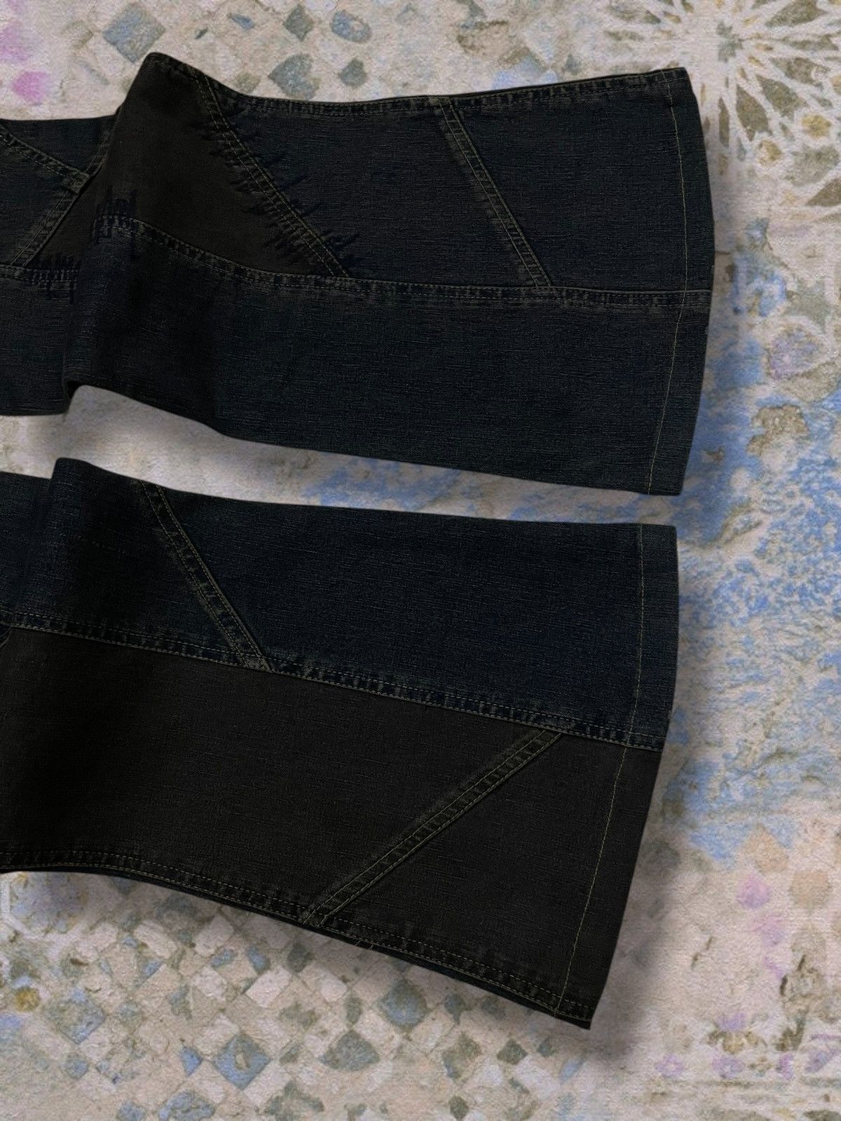 Tornado Mart Rare 90’s Japan Tornado Mart Cowboy Patchwork Flared Denim Size US 29 - 12 Thumbnail