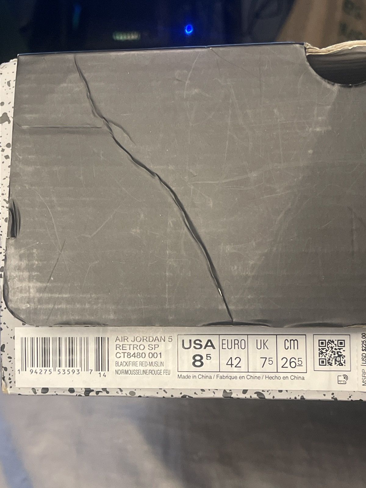 Jordan Brand × Off-White Off white muslin 5 Sz 8.5 Size US 8.5 / EU 41-42 - 10 Thumbnail