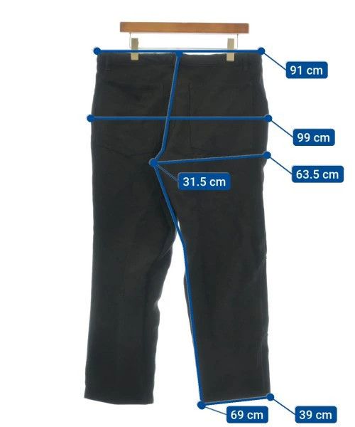 Comme des Garcons SHIRT Cropped Pants Polyester Plain Full Length Zipper Black Size US 36 / EU 52 - 3 Thumbnail