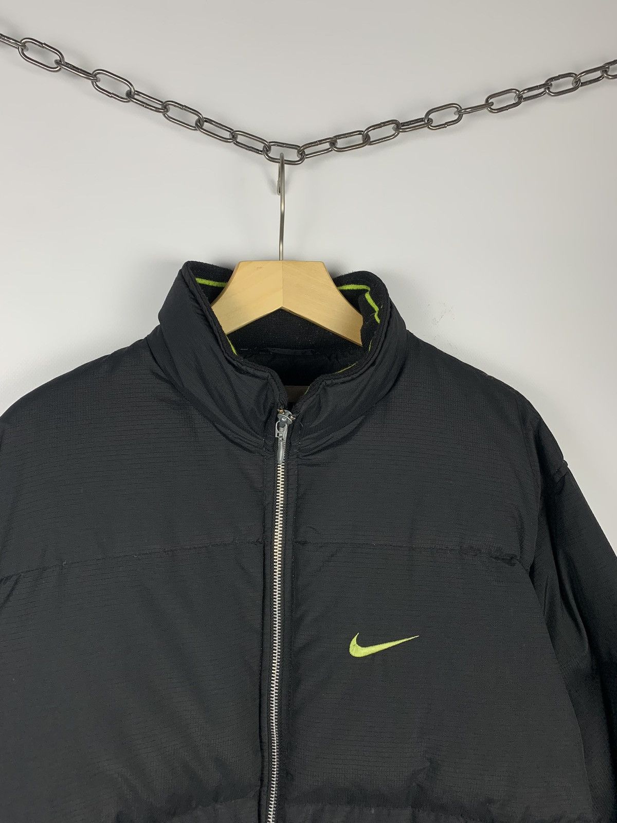 Nike Vintage 90’s Nike Spell Out Logo Puffer Jacket Size L 12-14 Size US XXS / EU 40 - 6 Thumbnail