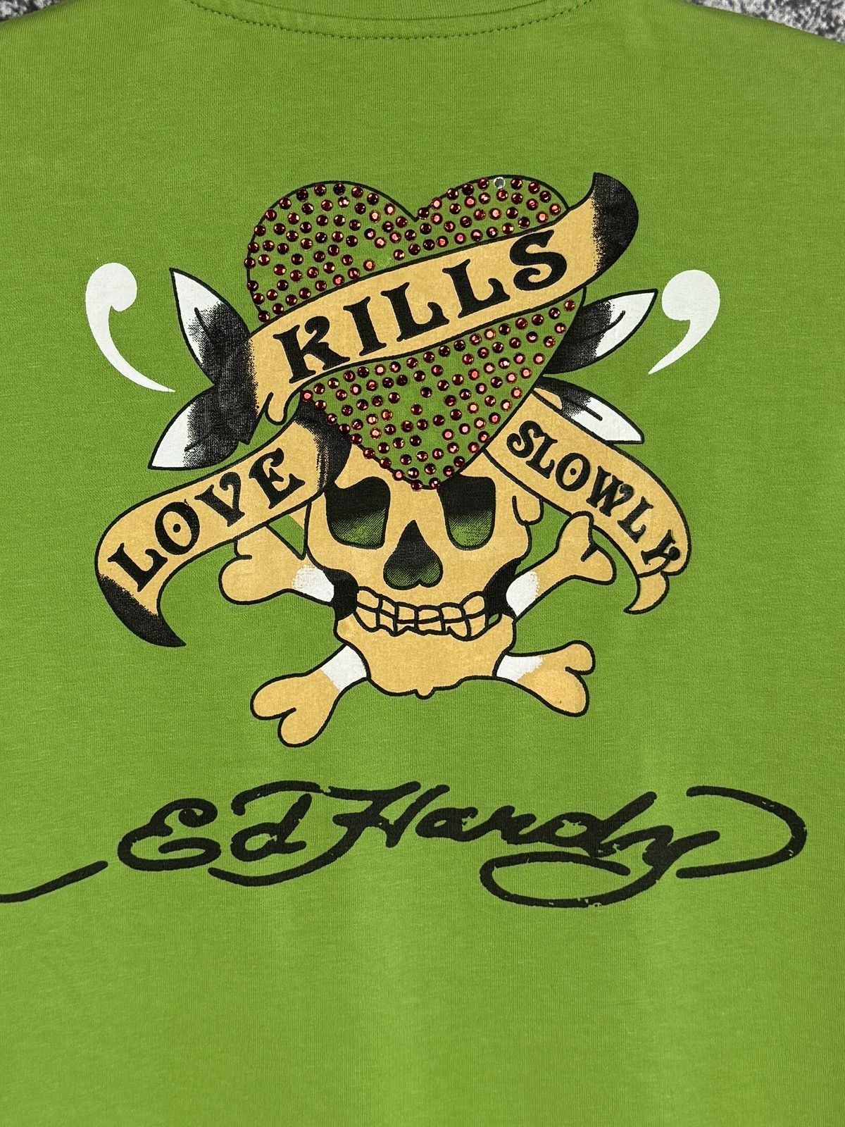 Ed Hardy Ed Hardy Zip Up Track Jacket Love Kills Slowly USA Size L Size L / US 10 / IT 46 - 16 Thumbnail