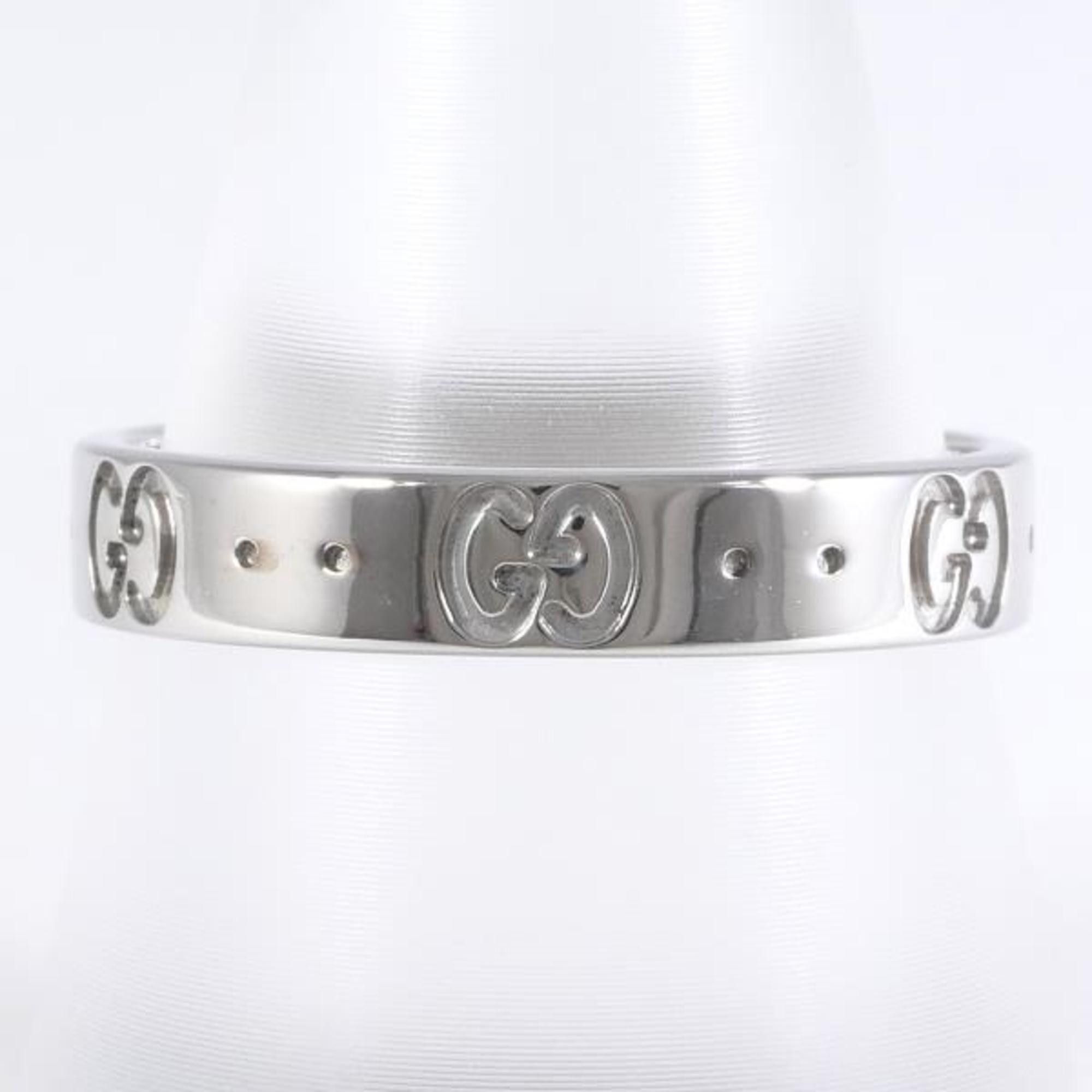image of Gucci Icon K18Wg Ring Total Weight Approx. 3.7G in White Gold, Women's