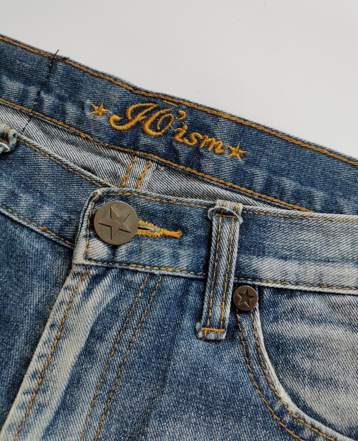Japanese Brand Joism Japan Red Patchwork Denim Jeans Size US 30 / EU 46 - 4 Thumbnail