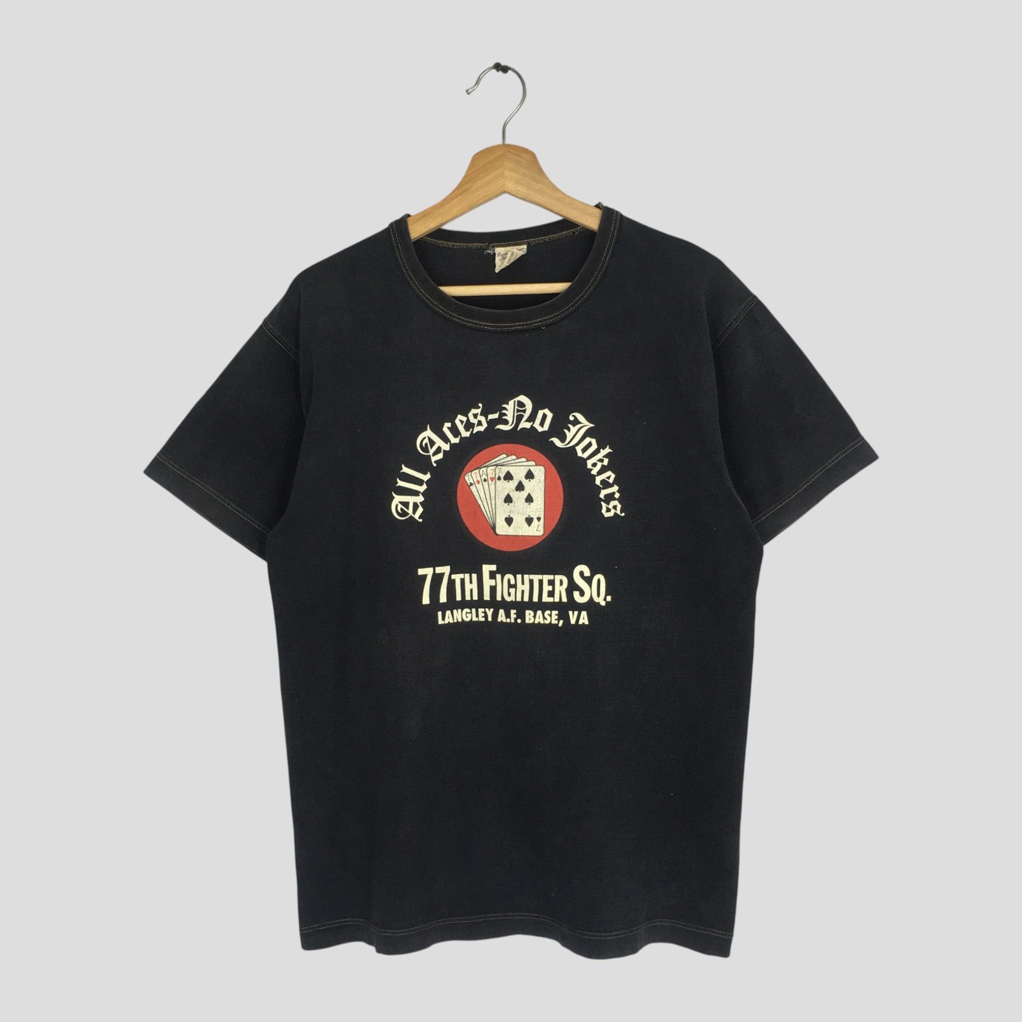Buzz Rickson's Vintage 90s Buzz Rickson Langley Army Force AF Base Tshirt Size US L / EU 52-54 / 3 - 1 Thumbnail