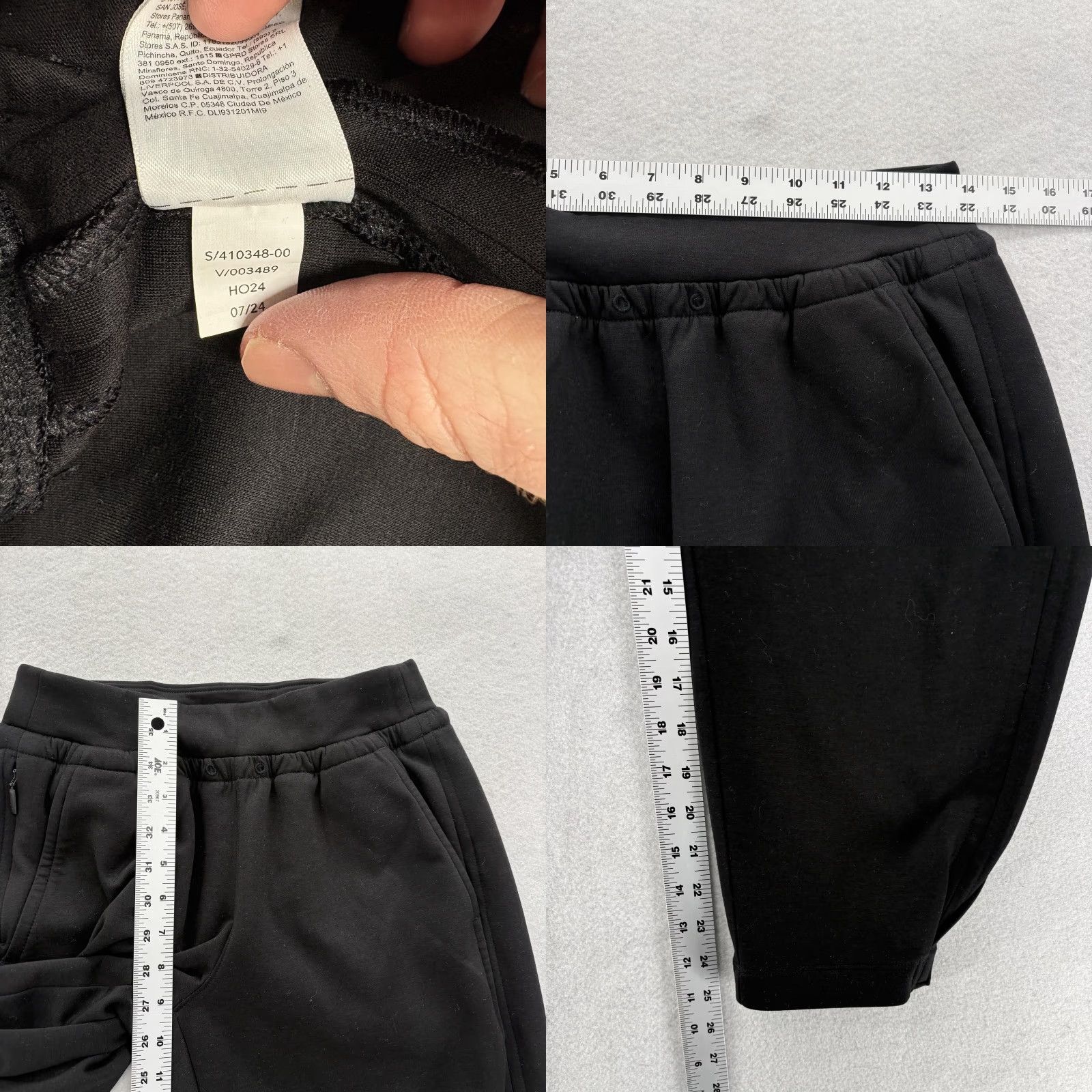 Athleta VINTAGE Athleta Allure High Rise Jogger Pants Womens Small Petite Black Stretch Gym Yoga Size 28" / US 6 / IT 42 - 8 Thumbnail