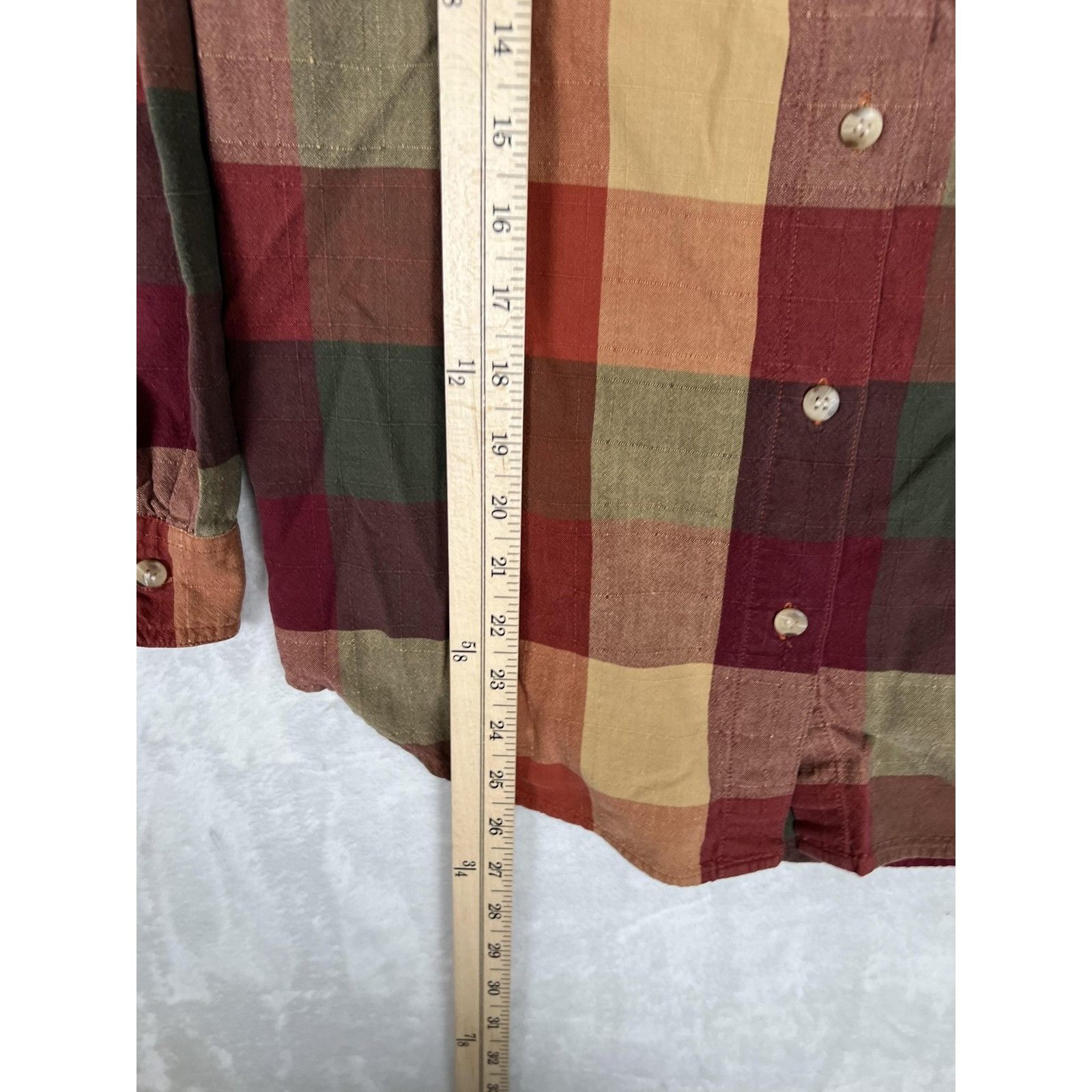 Other Dress Barn Shirt Women's Medium Multicolor Plaid Long Sleeve Size M / US 6-8 / IT 42-44 - 3 Thumbnail