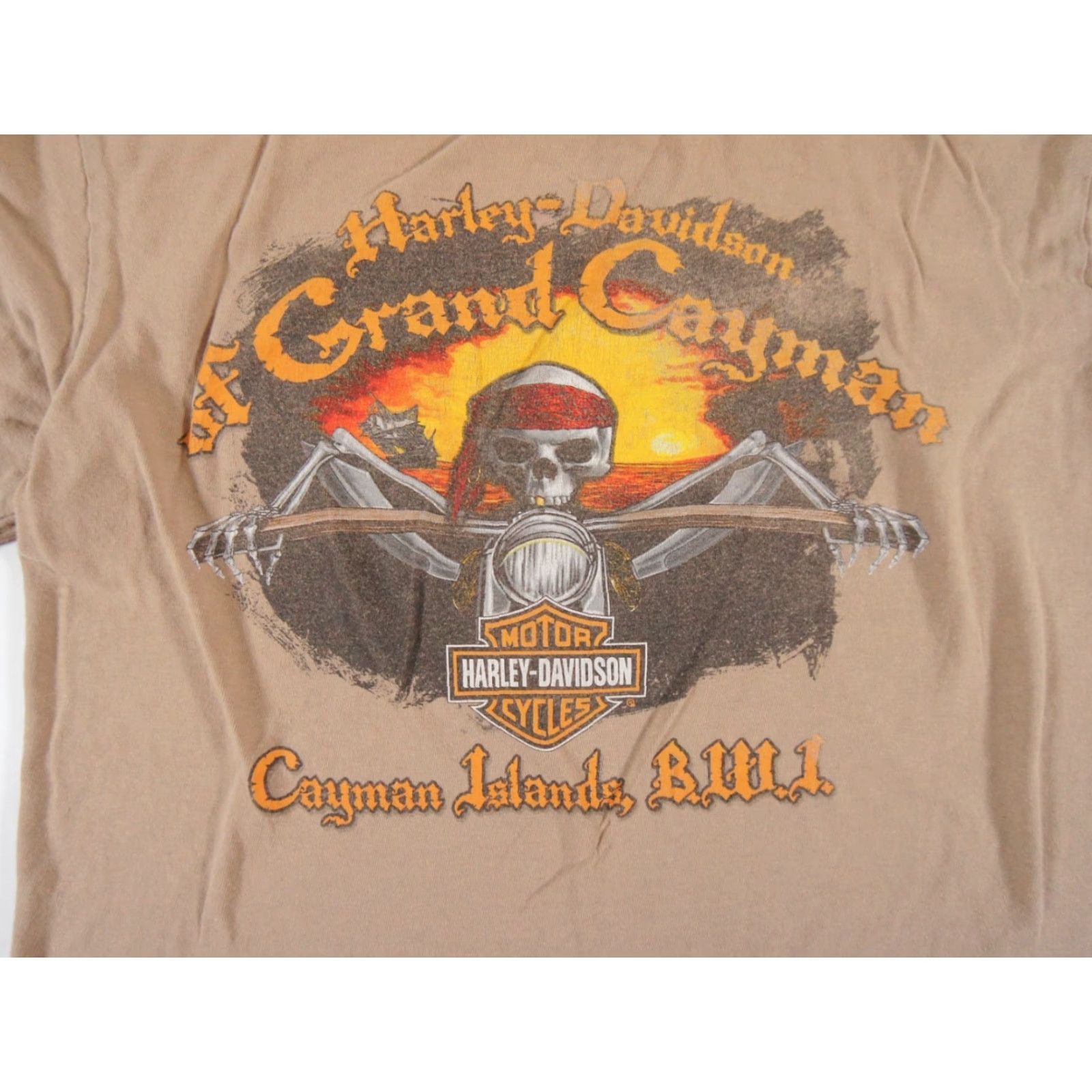 Harley Davidson VINTAGE Harley-Davidson Men's T-Shirt Small Fall Motorcycle Biker Skeleton Skull Logo Size US S / EU 44-46 / 1 - 2 Thumbnail