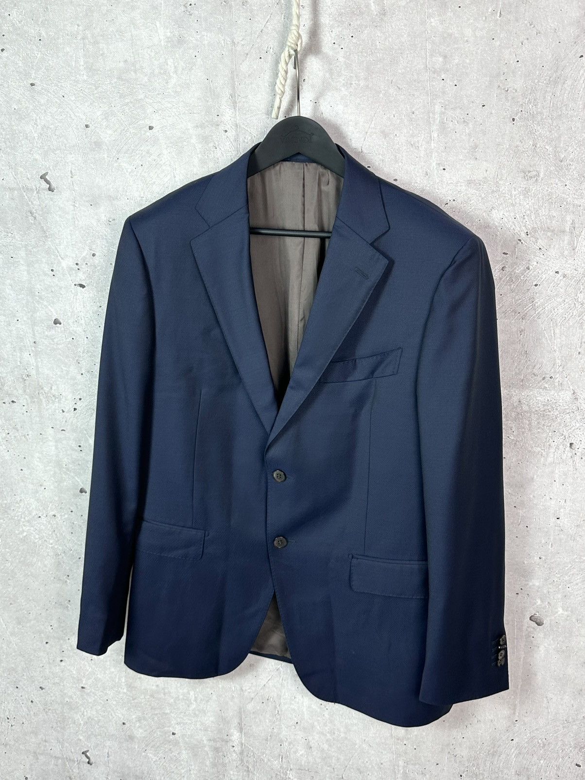 Suitsupply Suit Supply Napoli Single Breasted Regular Navy Wool Blazer Size 54L - 1 Thumbnail
