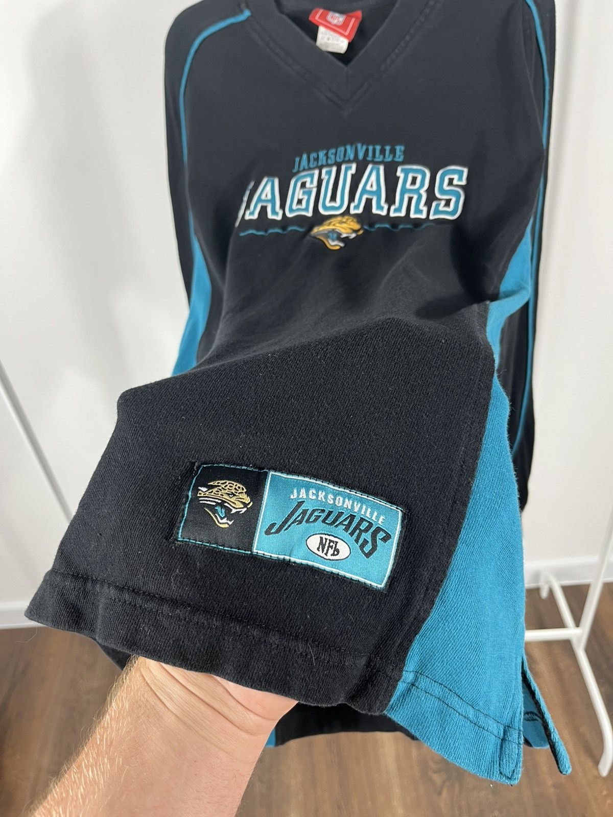 NFL Vintage NFL Jacksonville Jaguars Teal Long Sleeve Shirt Size US M / EU 48-50 / 2 - 6 Thumbnail